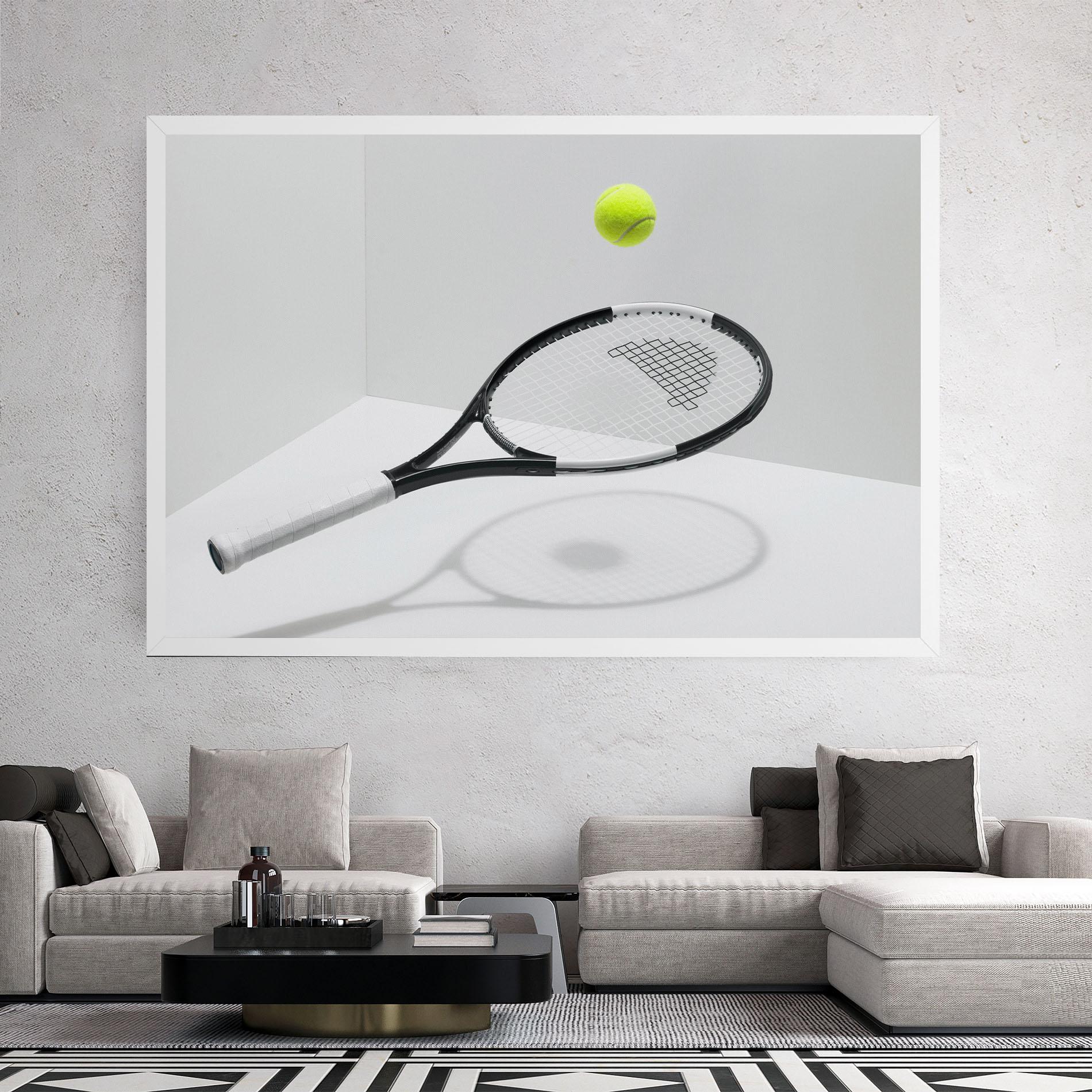 Leinwandbild Floating Tennis Racket mockup 2