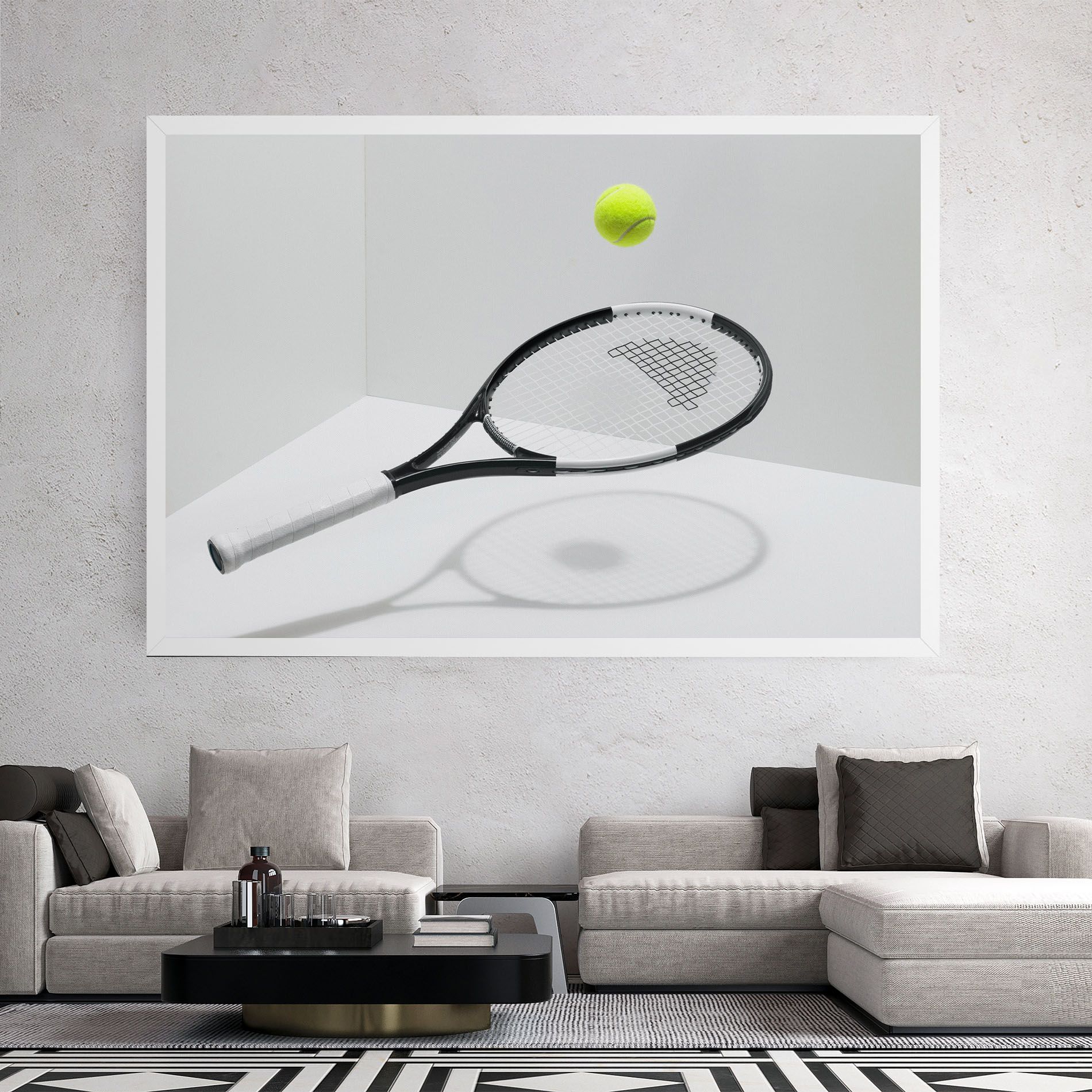 Floating Tennis Racket mockup 2