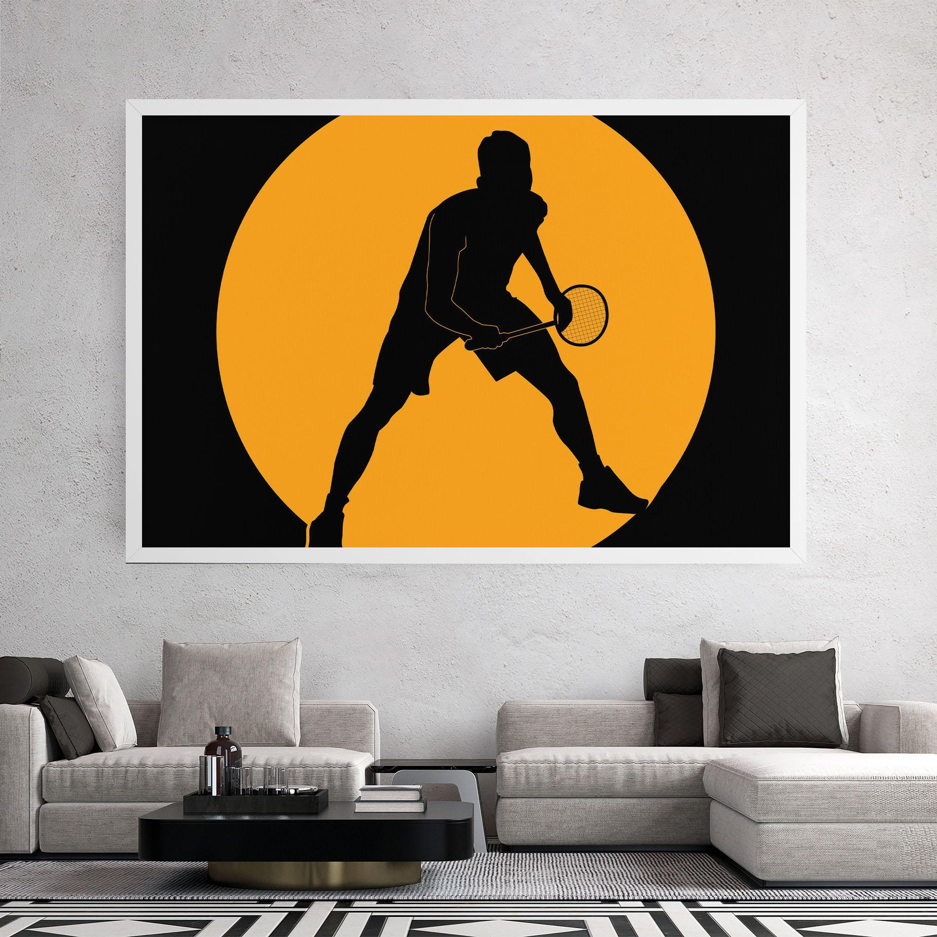 Leinwandbild Orange Tennis mockup 2