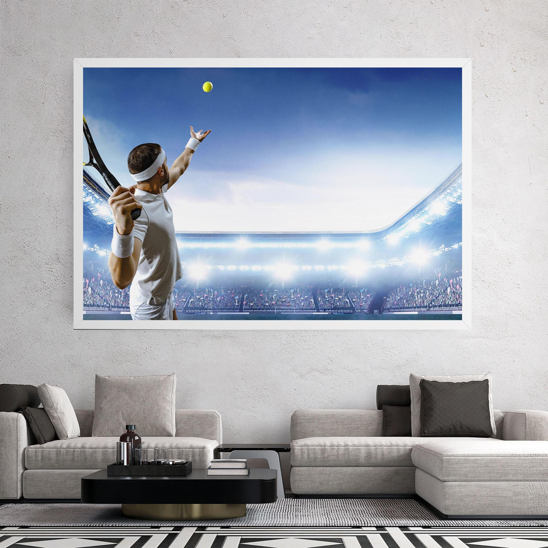 Leinwandbild Stadium Tennis Player mockup 2