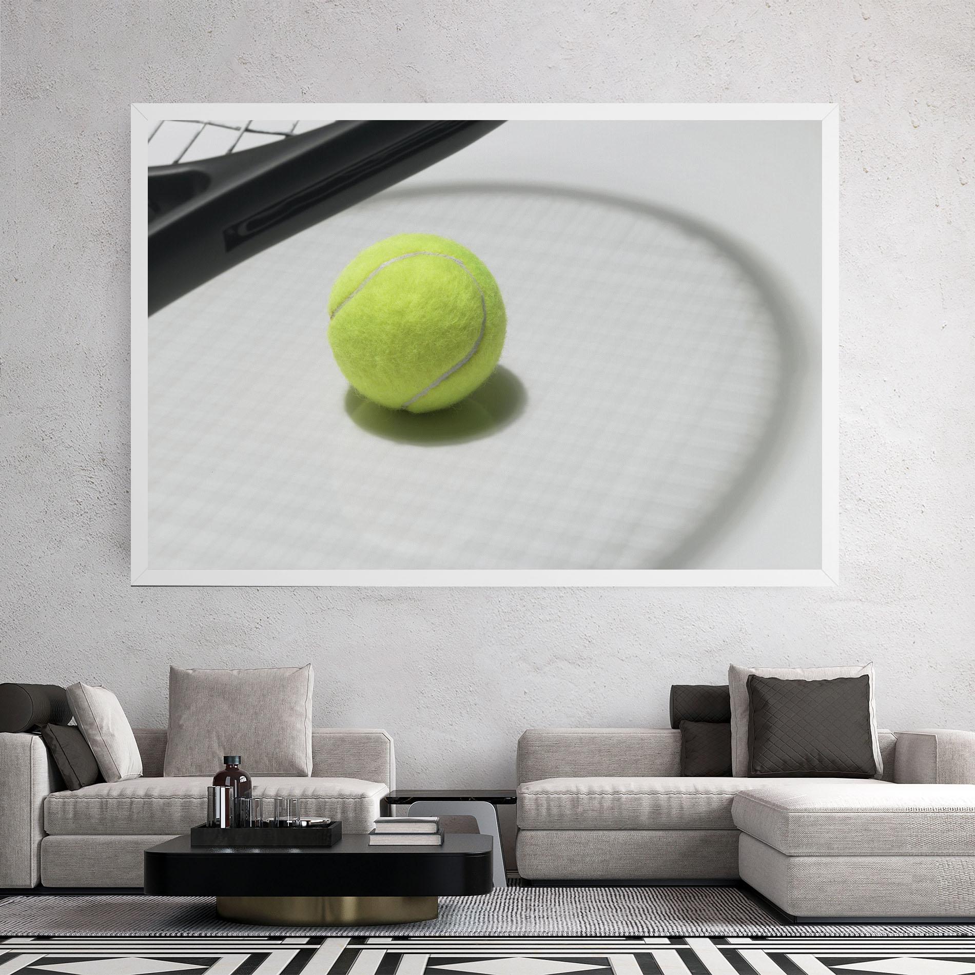Leinwandbild Tennis Racket Shadow mockup 2