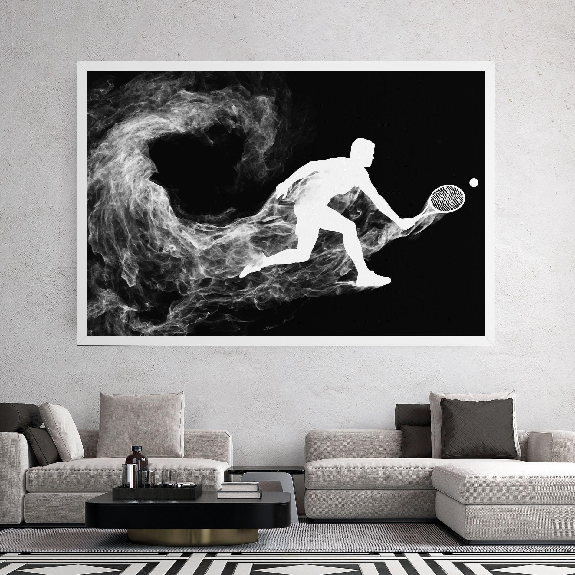 Leinwandbild Tennis White Smoke mockup 2