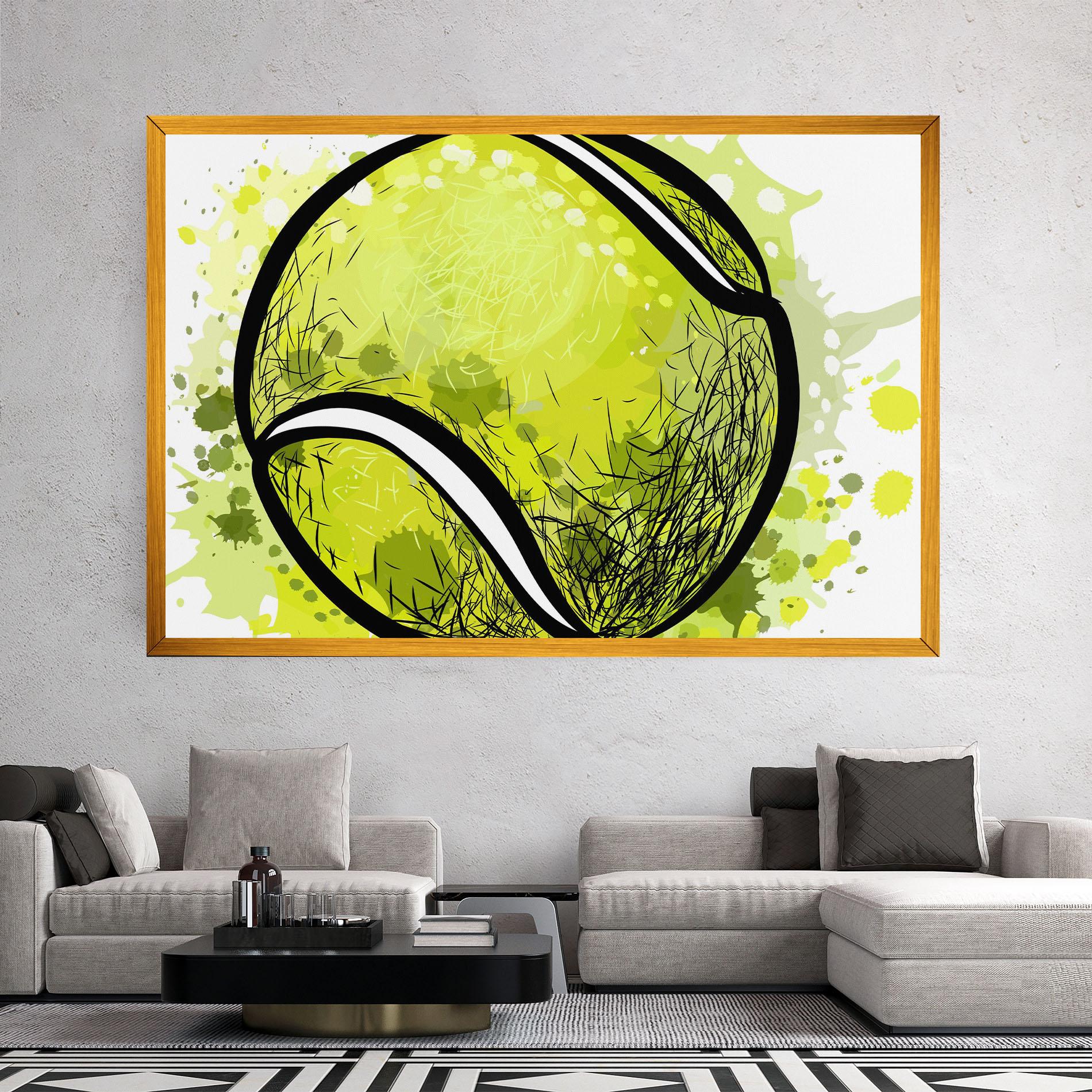 Leinwandbild Big Tennis Ball mockup 2