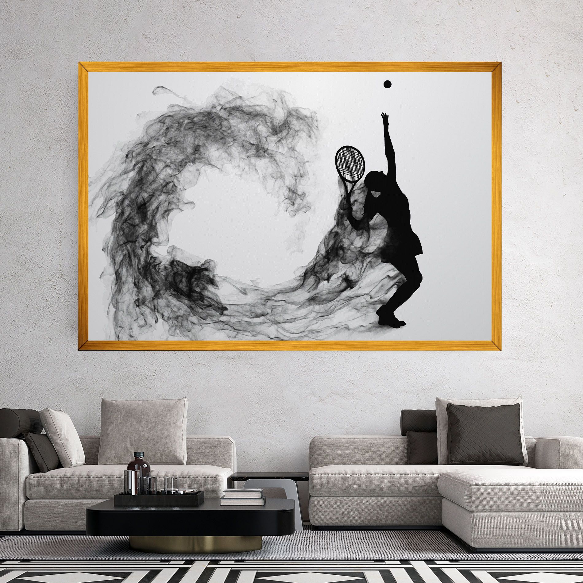 Black Tennis Smoke mockup 2