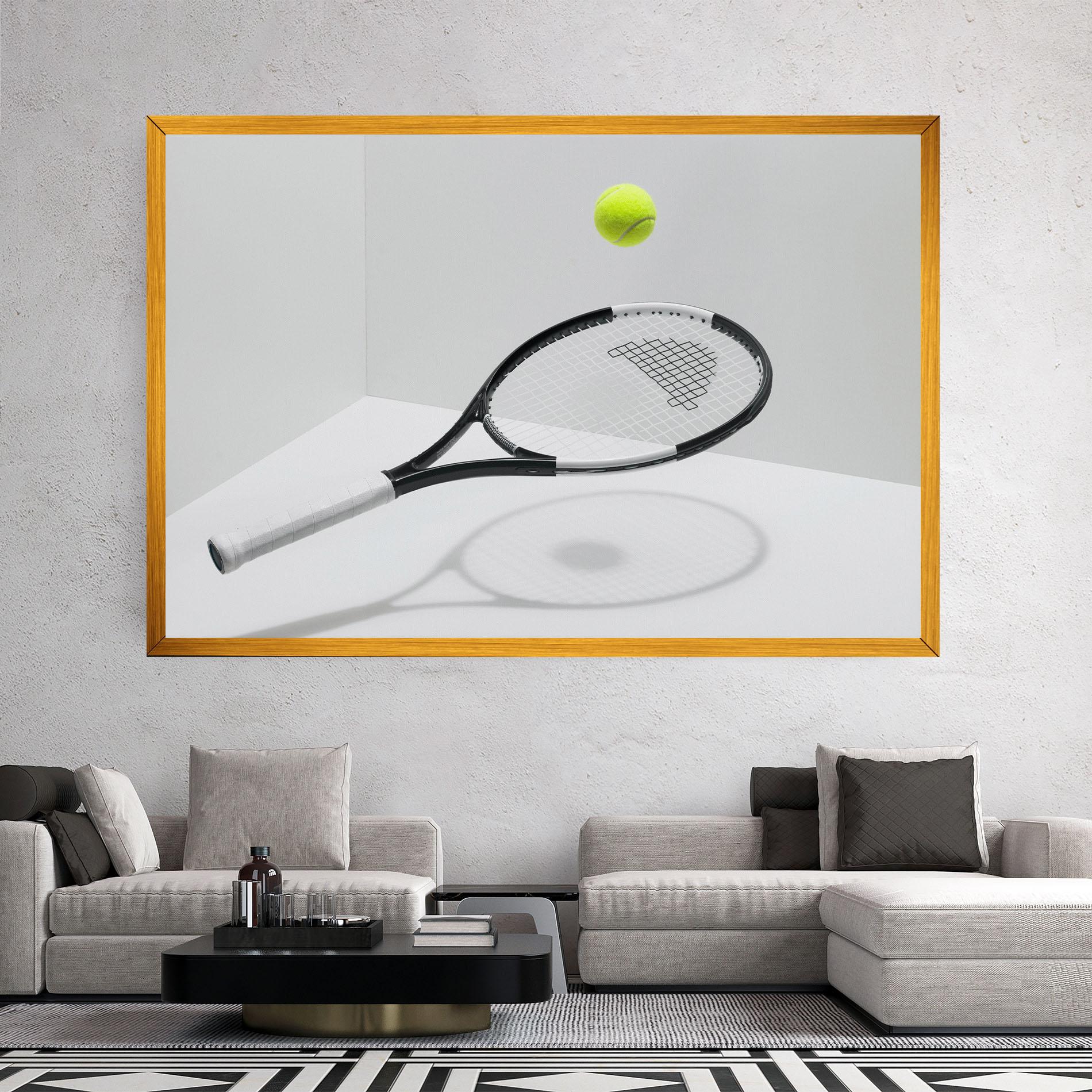 Leinwandbild Floating Tennis Racket mockup 2
