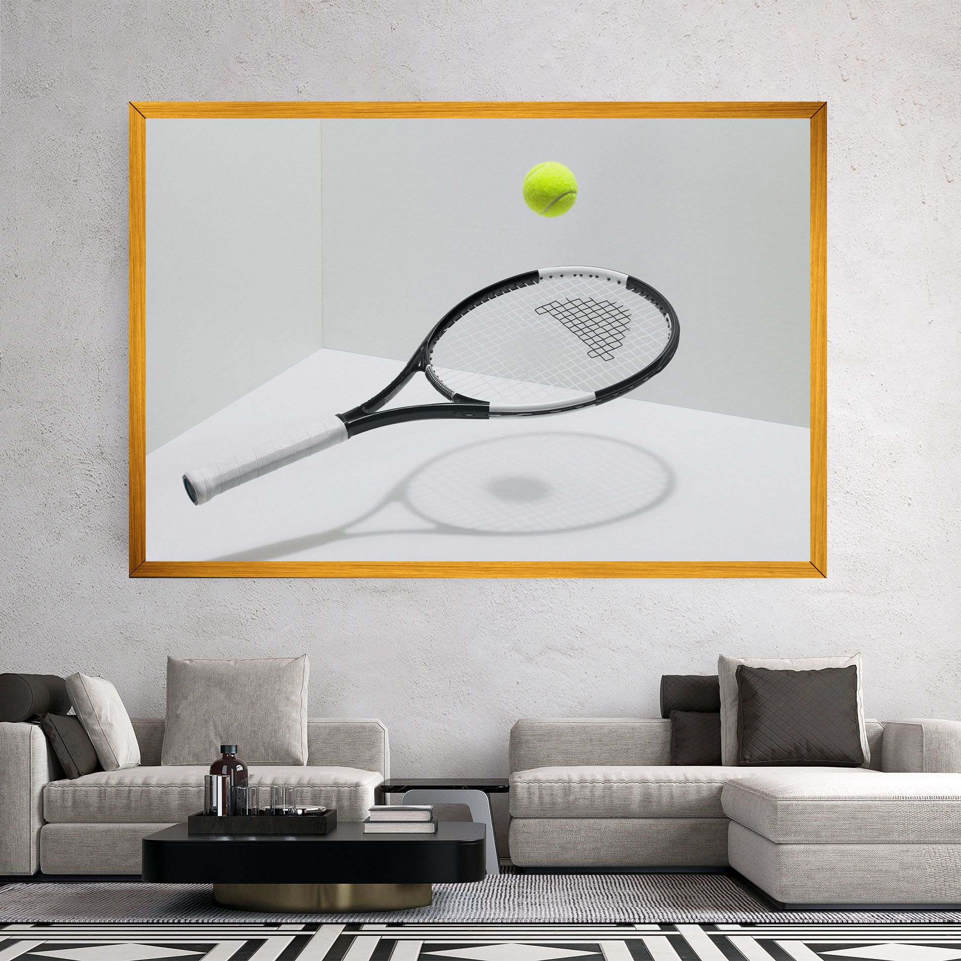 Floating Tennis Racket mockup 2