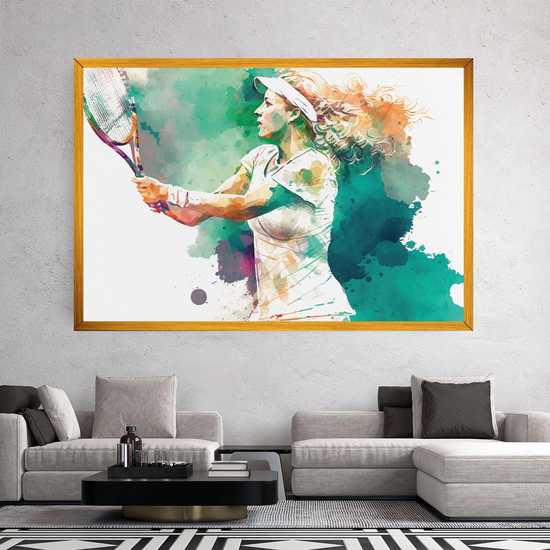 Leinwandbild Green Art Tennis mockup 2