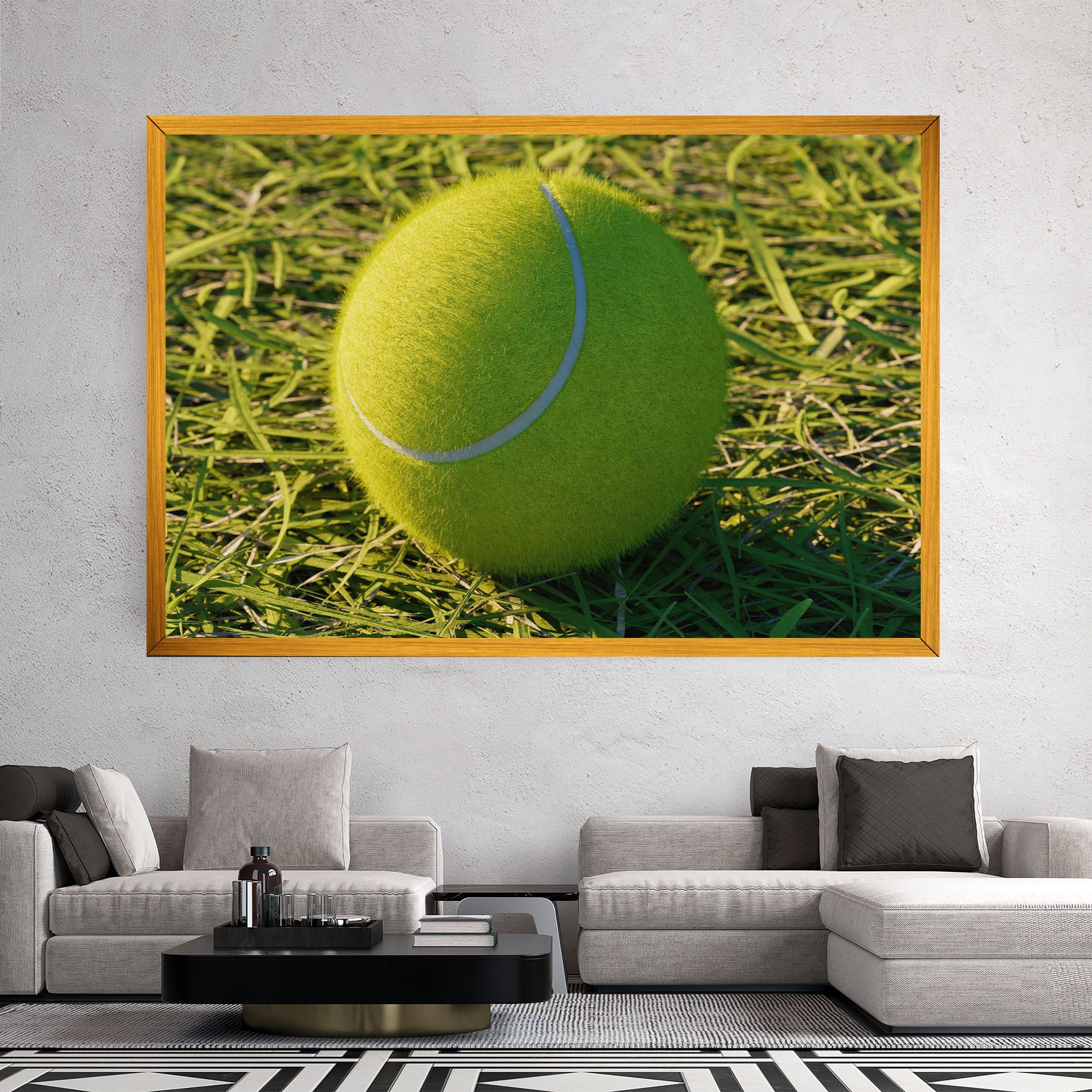 Green Tennis Ball mockup 2