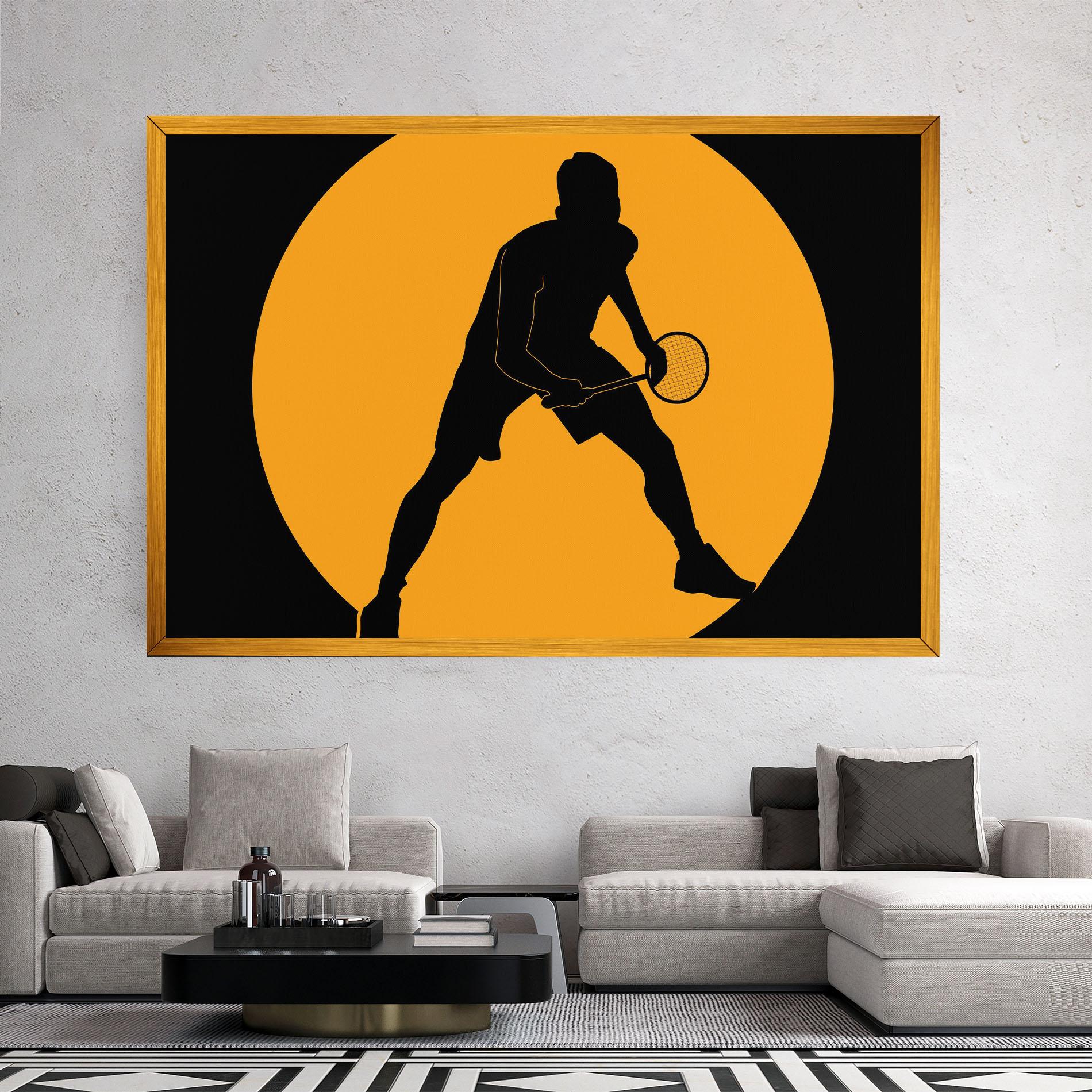 Leinwandbild Orange Tennis mockup 2