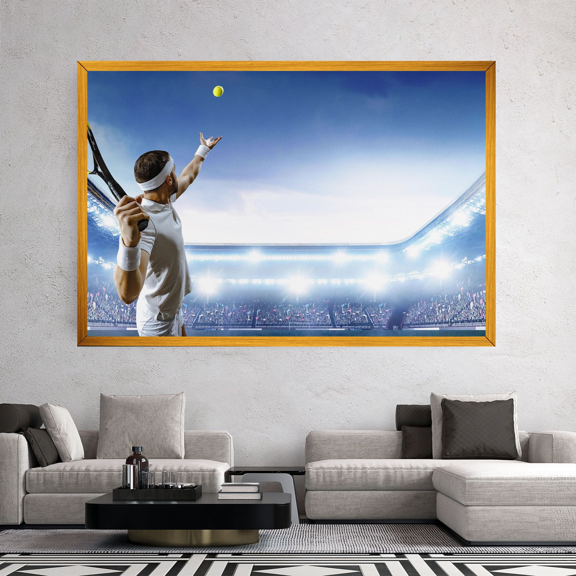 Stadium Tennis Player mockup 2