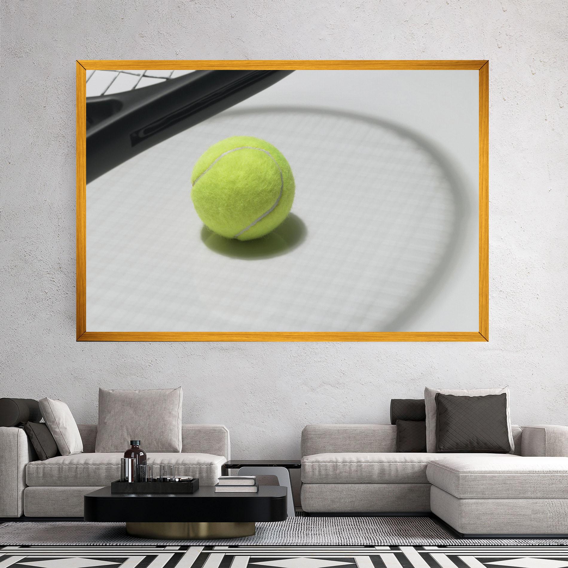 Leinwandbild Tennis Racket Shadow mockup 2