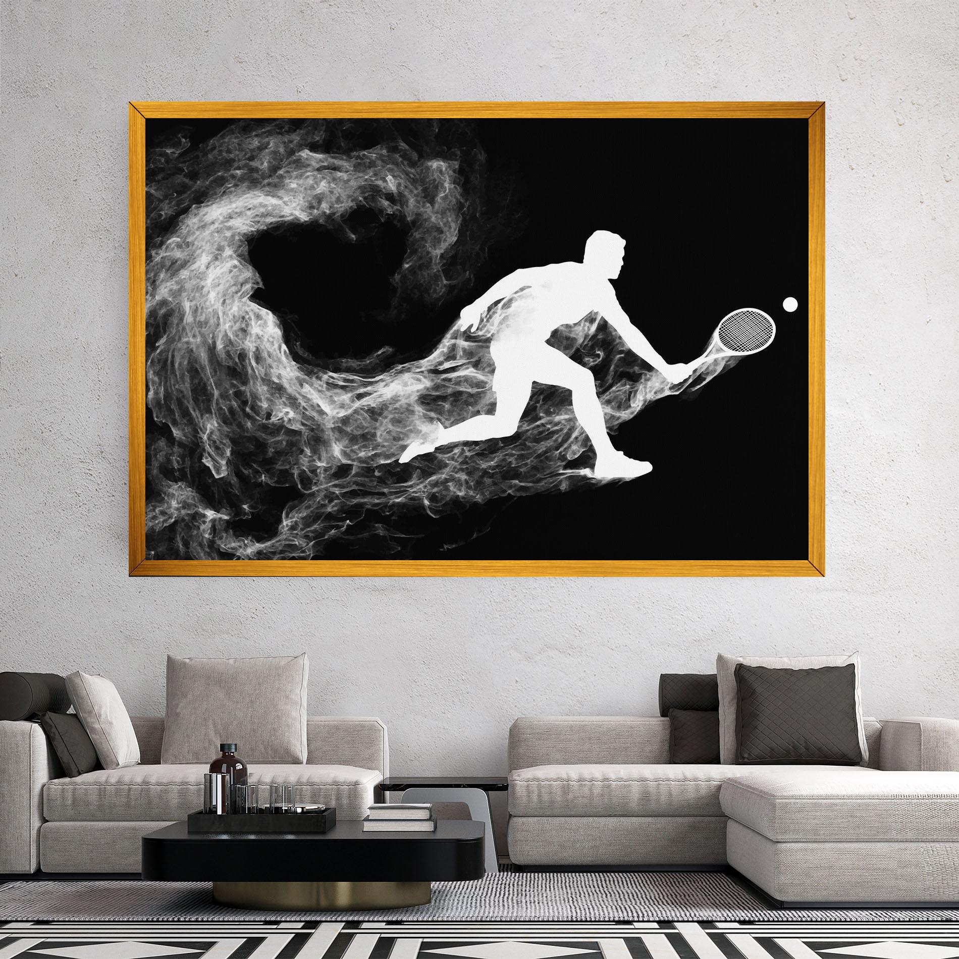 Leinwandbild Tennis White Smoke mockup 2