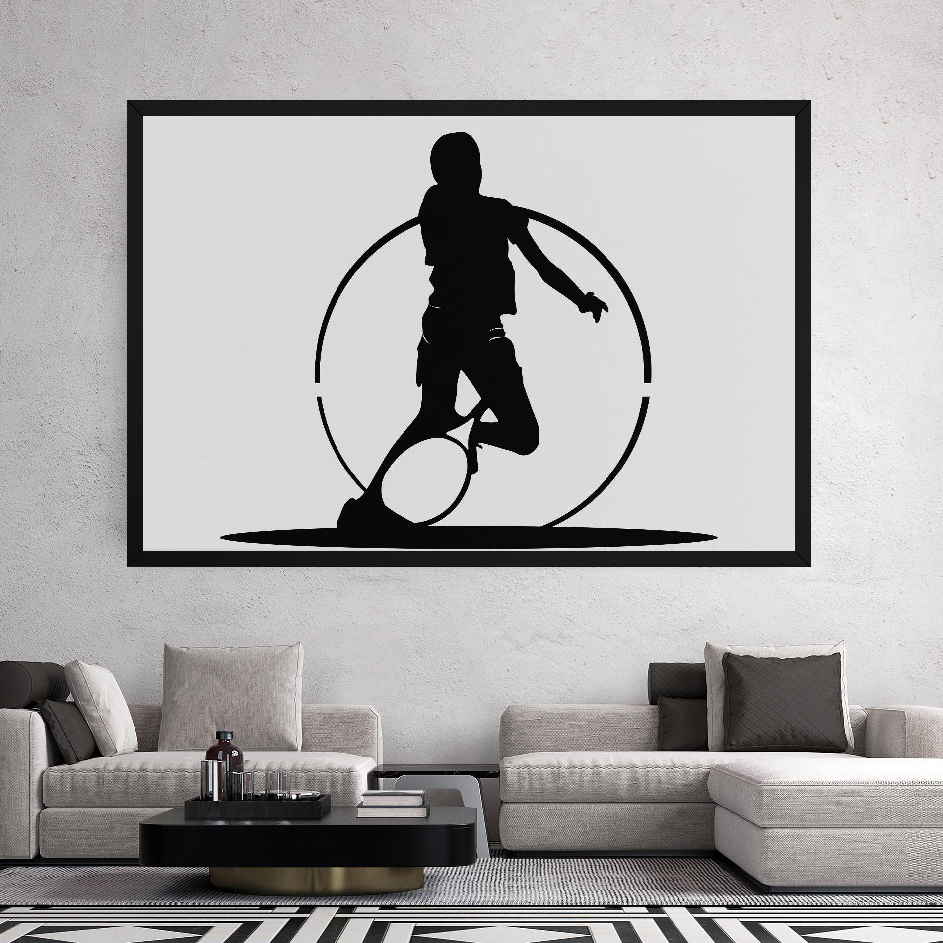 Leinwandbild Black Tennis Circle mockup 2