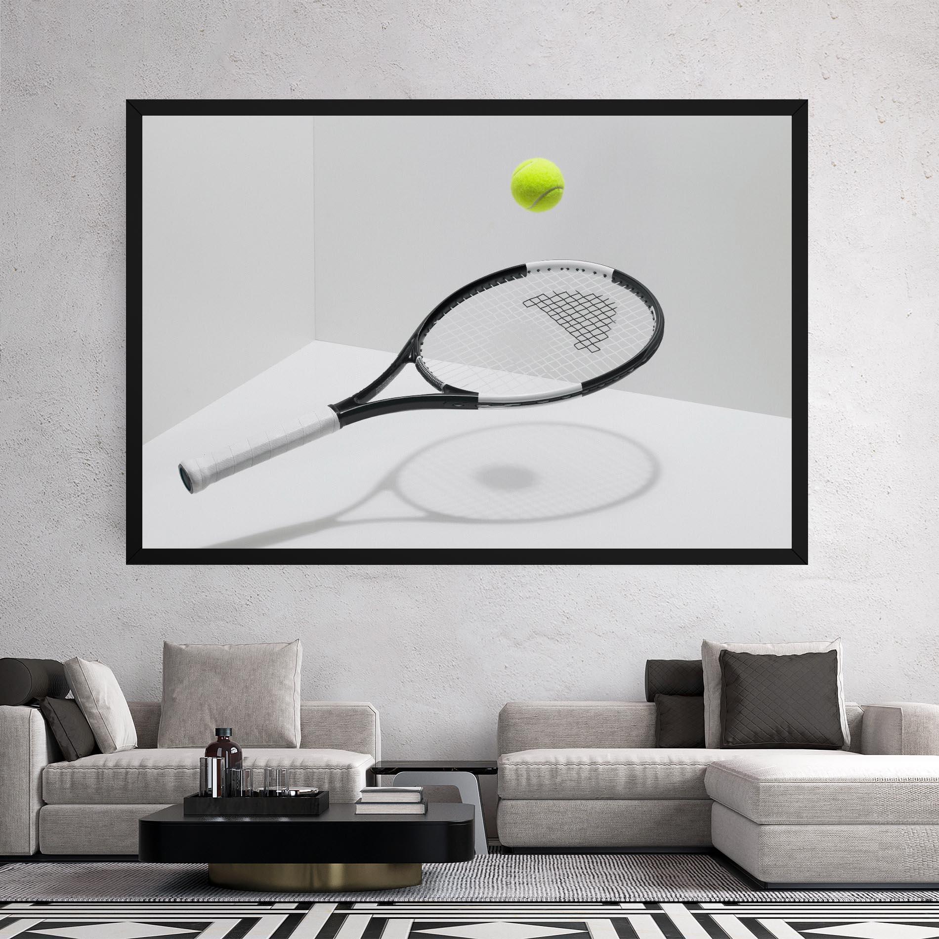 Leinwandbild Floating Tennis Racket mockup 2