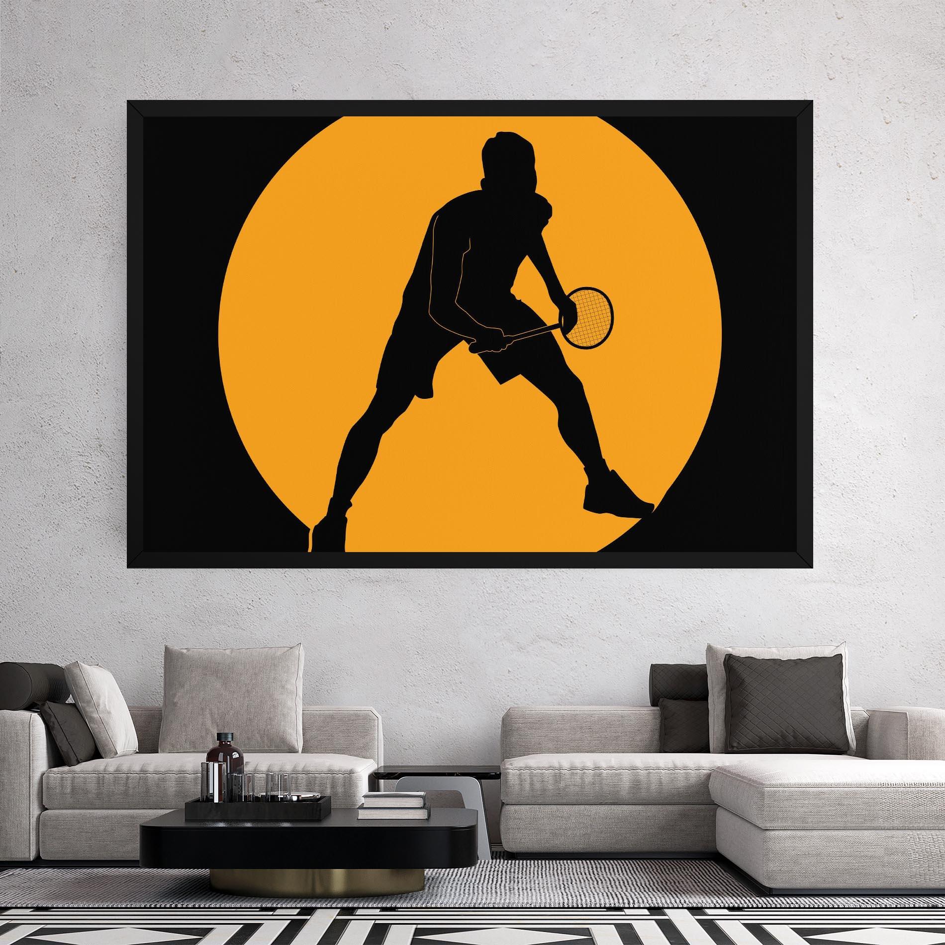 Leinwandbild Orange Tennis mockup 2