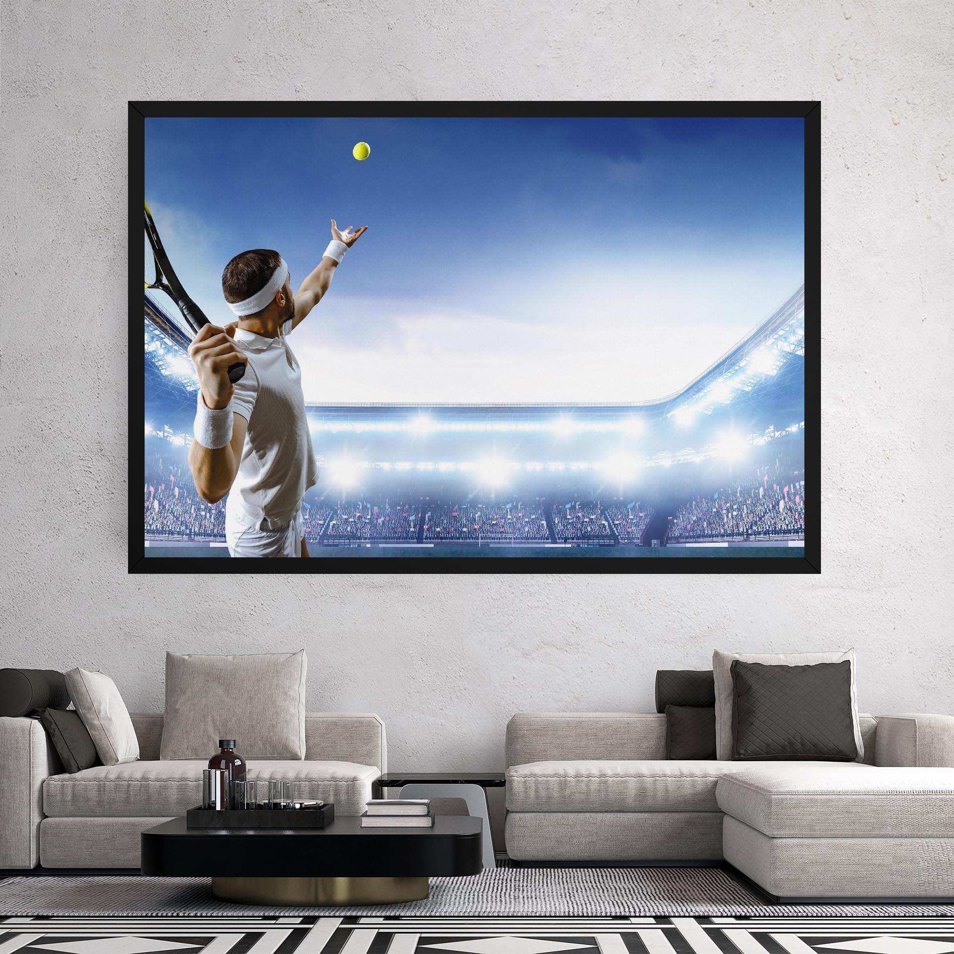 Leinwandbild Stadium Tennis Player mockup 2