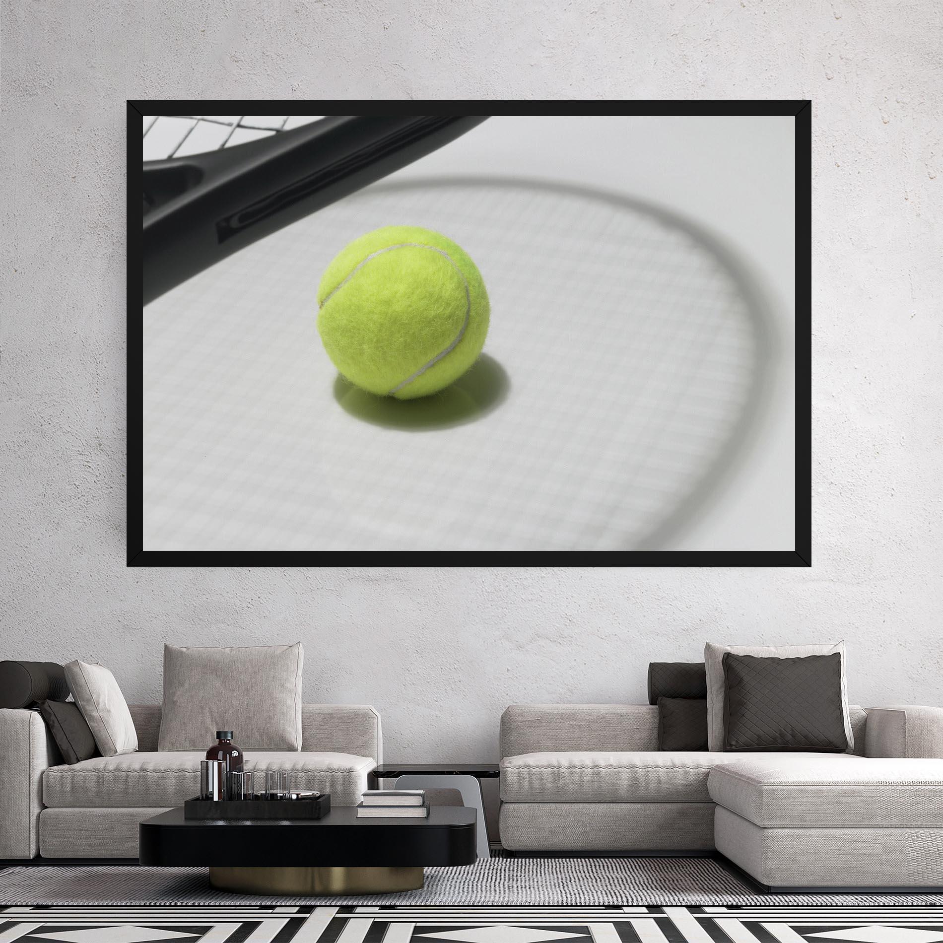 Leinwandbild Tennis Racket Shadow mockup 2