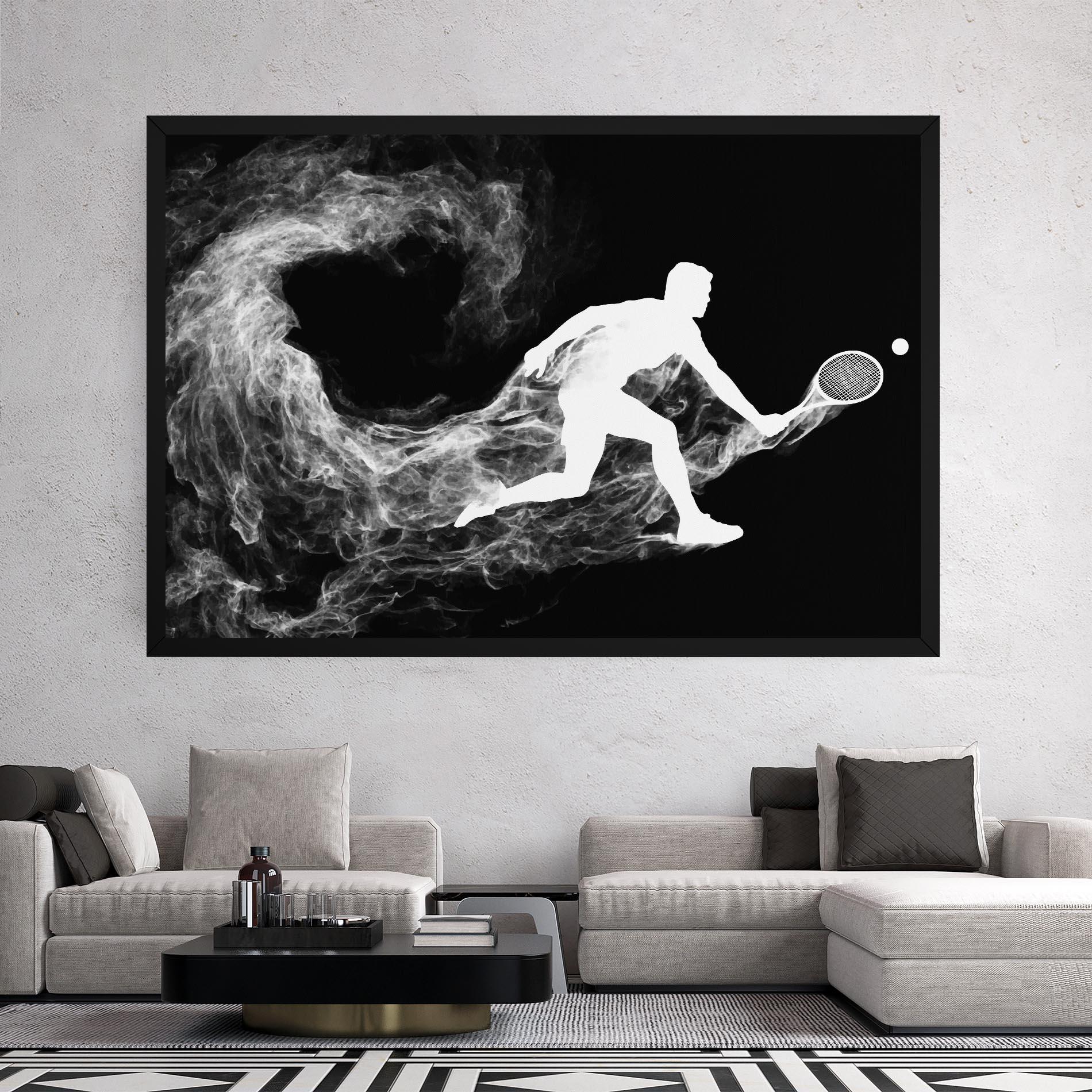 Leinwandbild Tennis White Smoke mockup 2