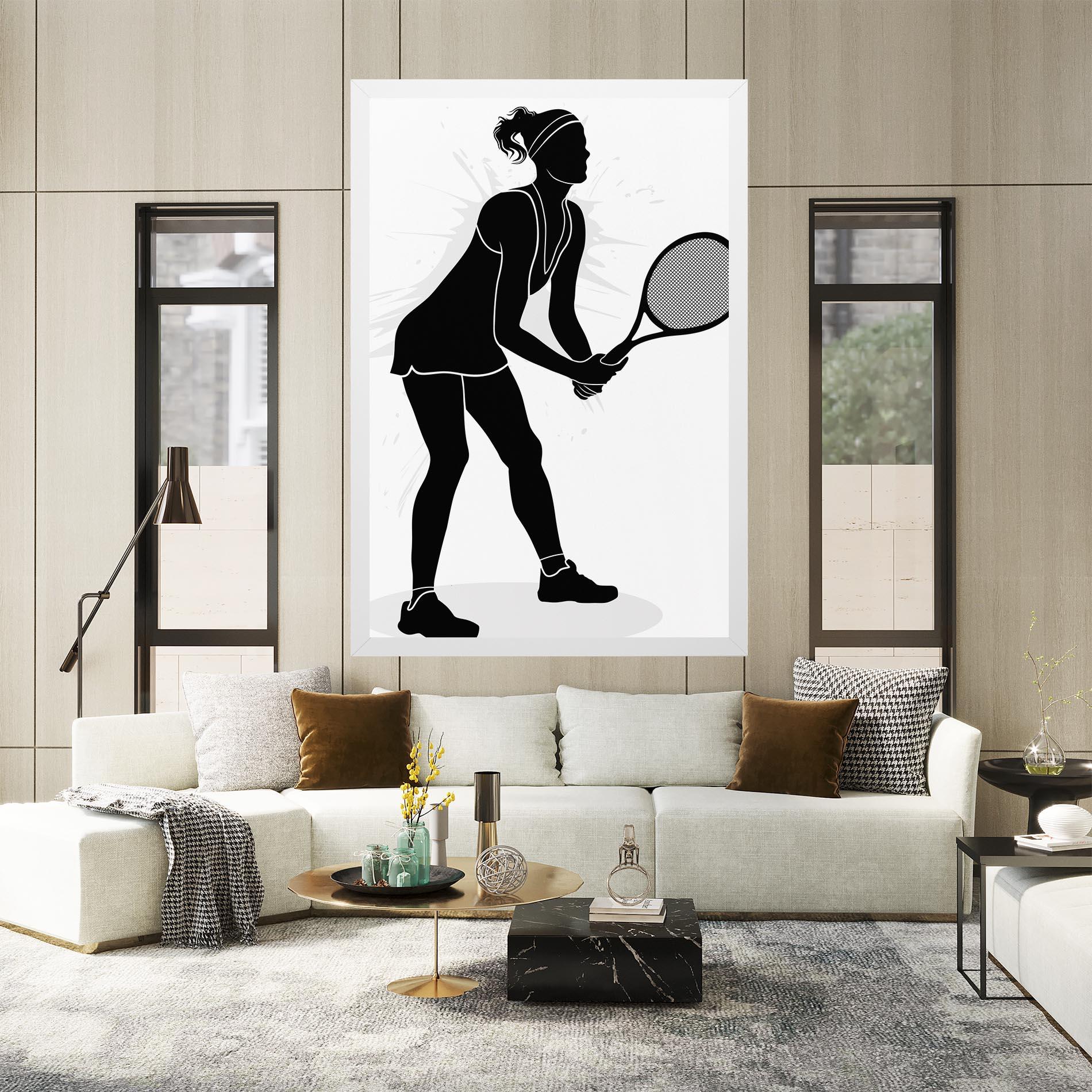 Leinwandbild Female Tennis Player mockup 2