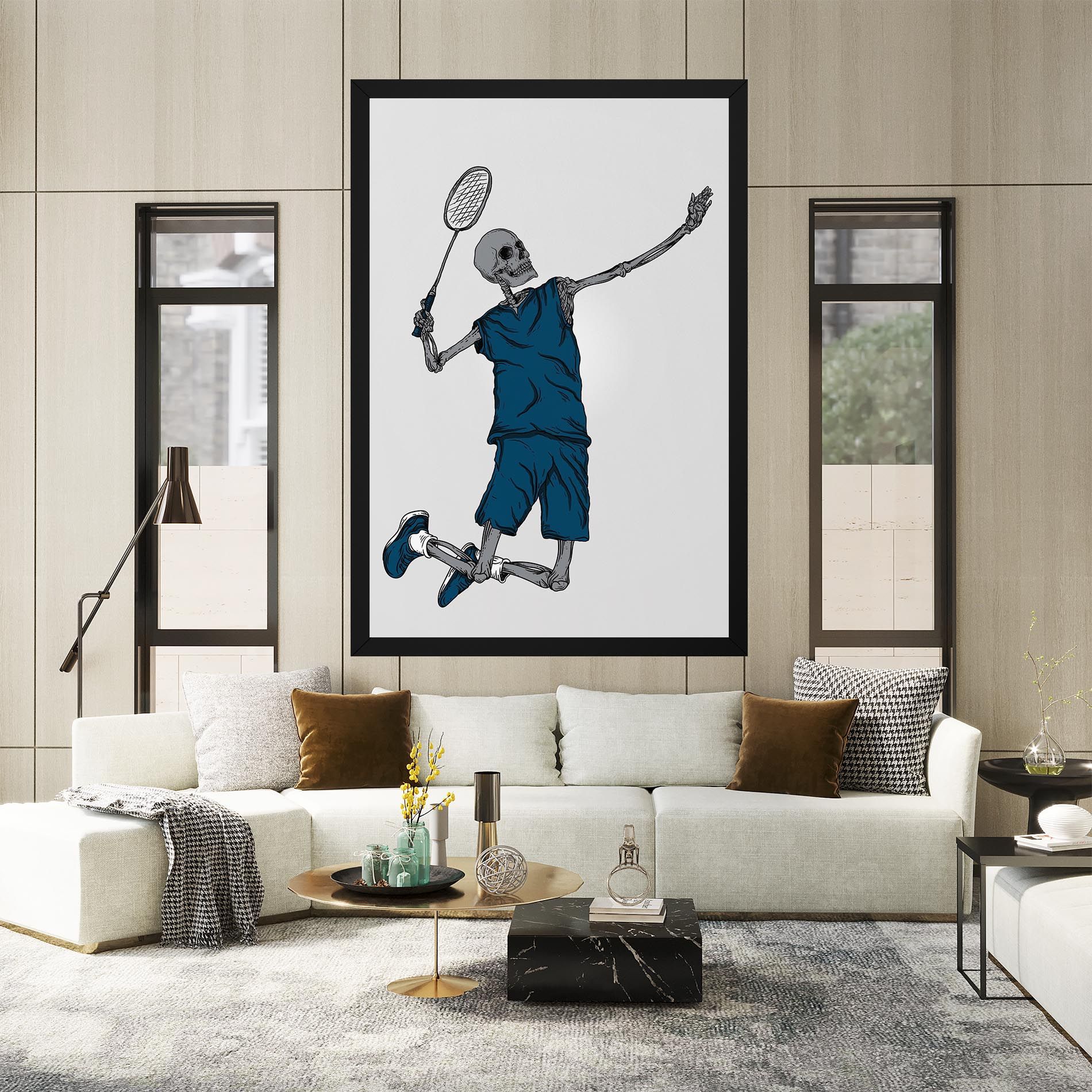 Blue Skull Tennis mockup 2