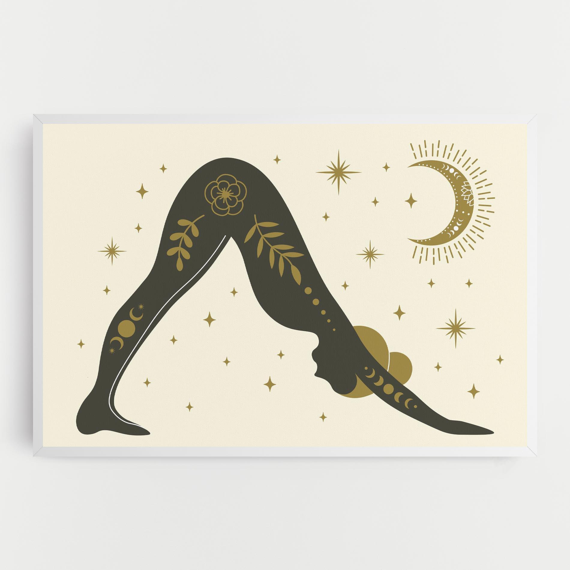 Leinwandbild Adho Mukha mockup 0