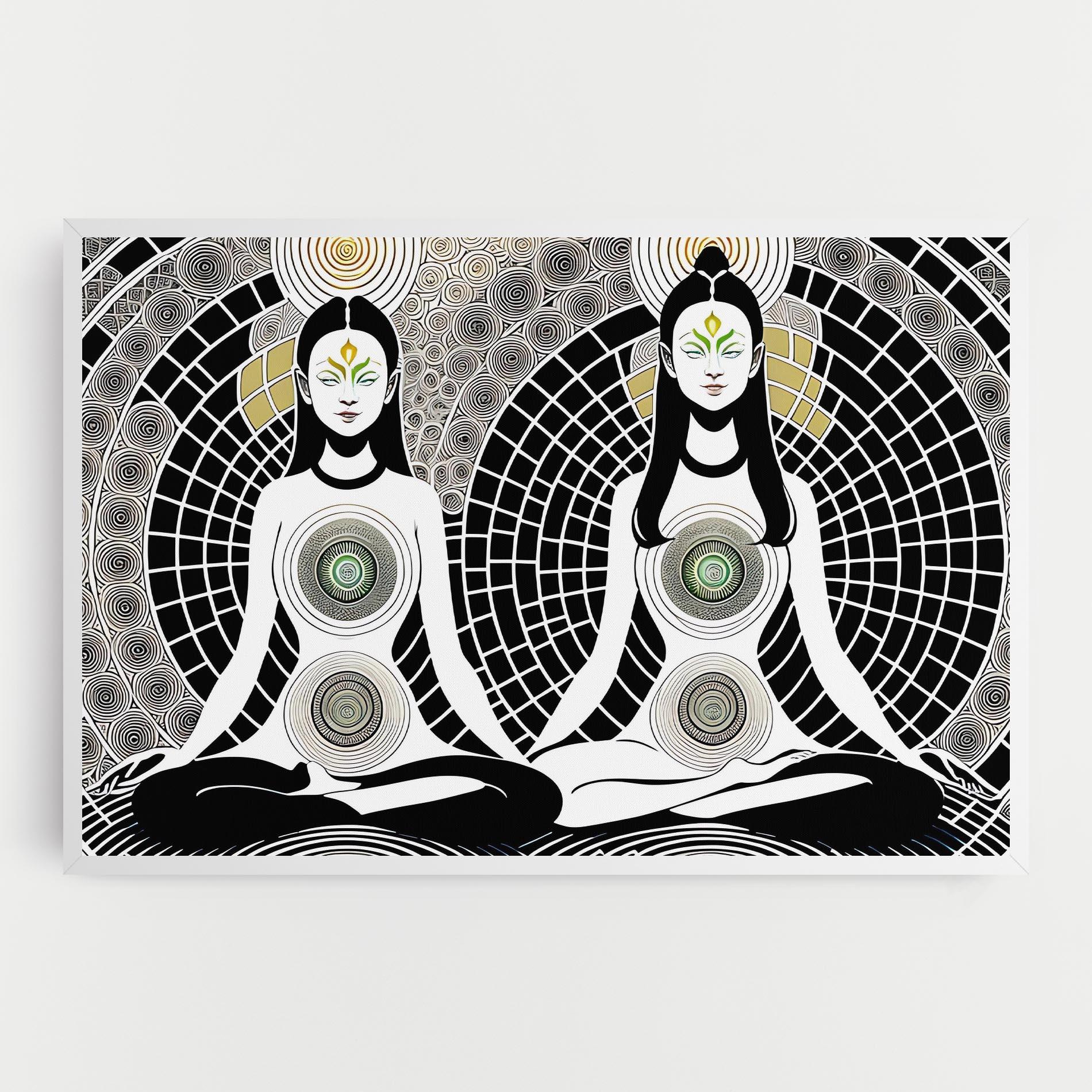 Leinwandbild Clolorful Meditation mockup 0