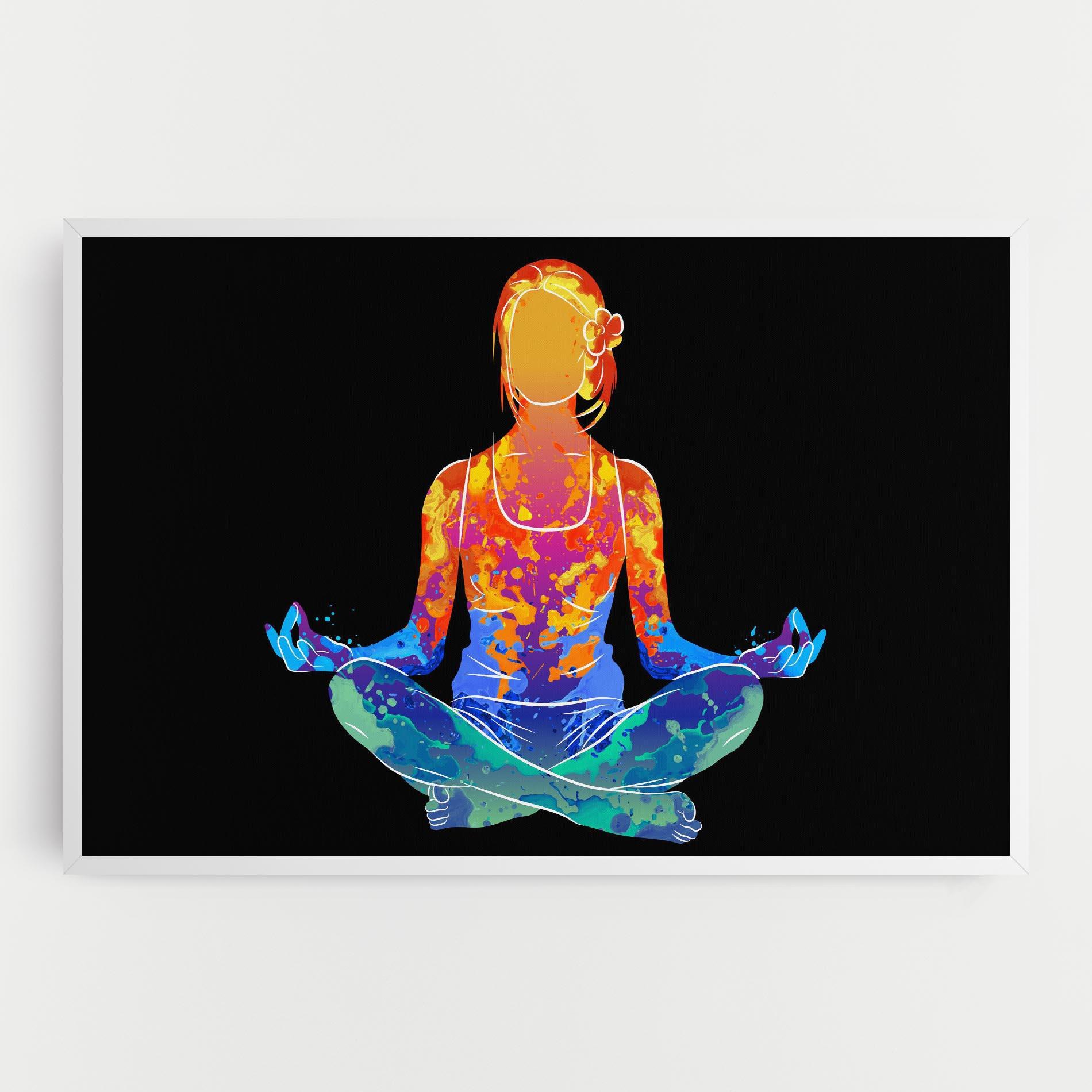Leinwandbild Colorful Meditation mockup 0