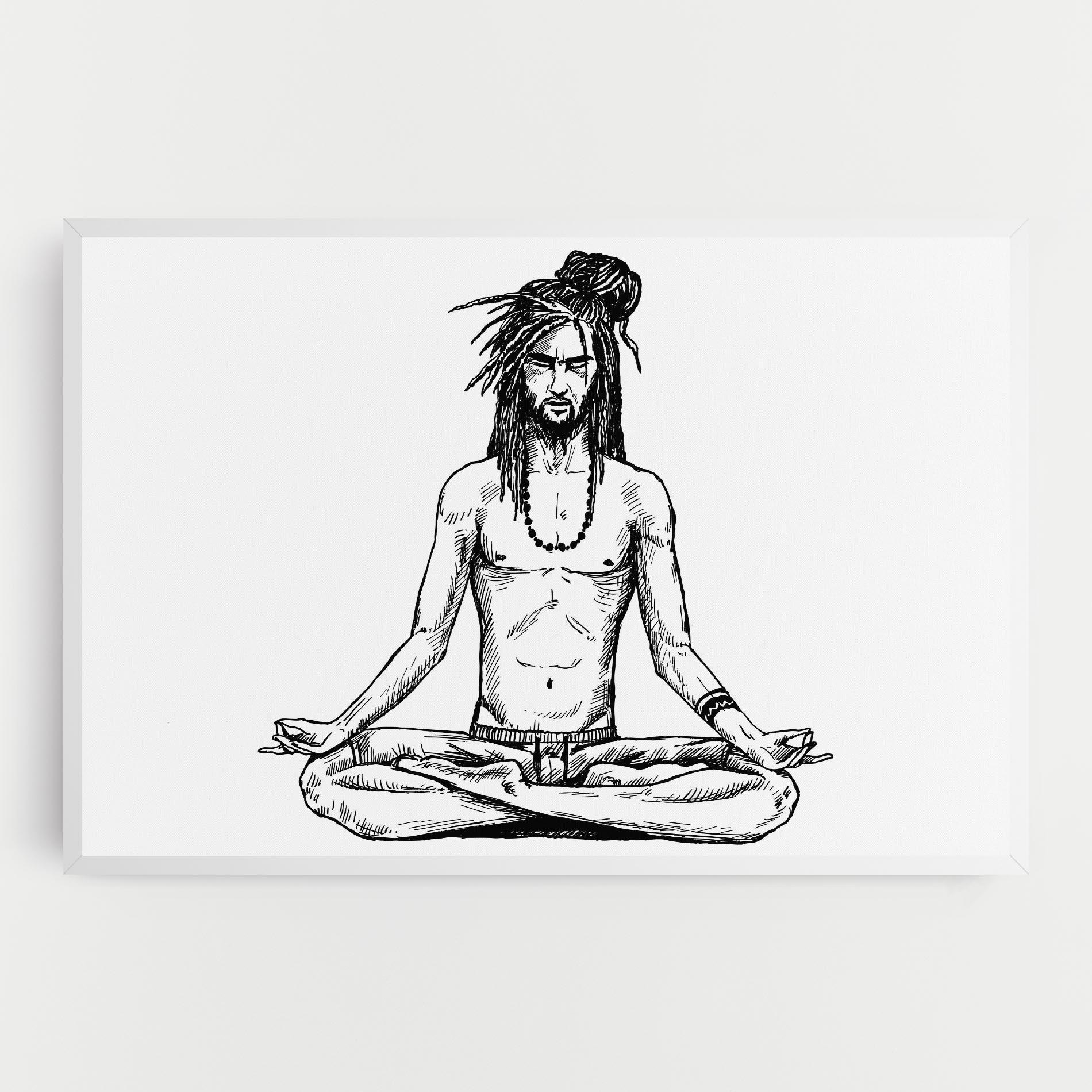 Leinwandbild Focused Meditation mockup 0