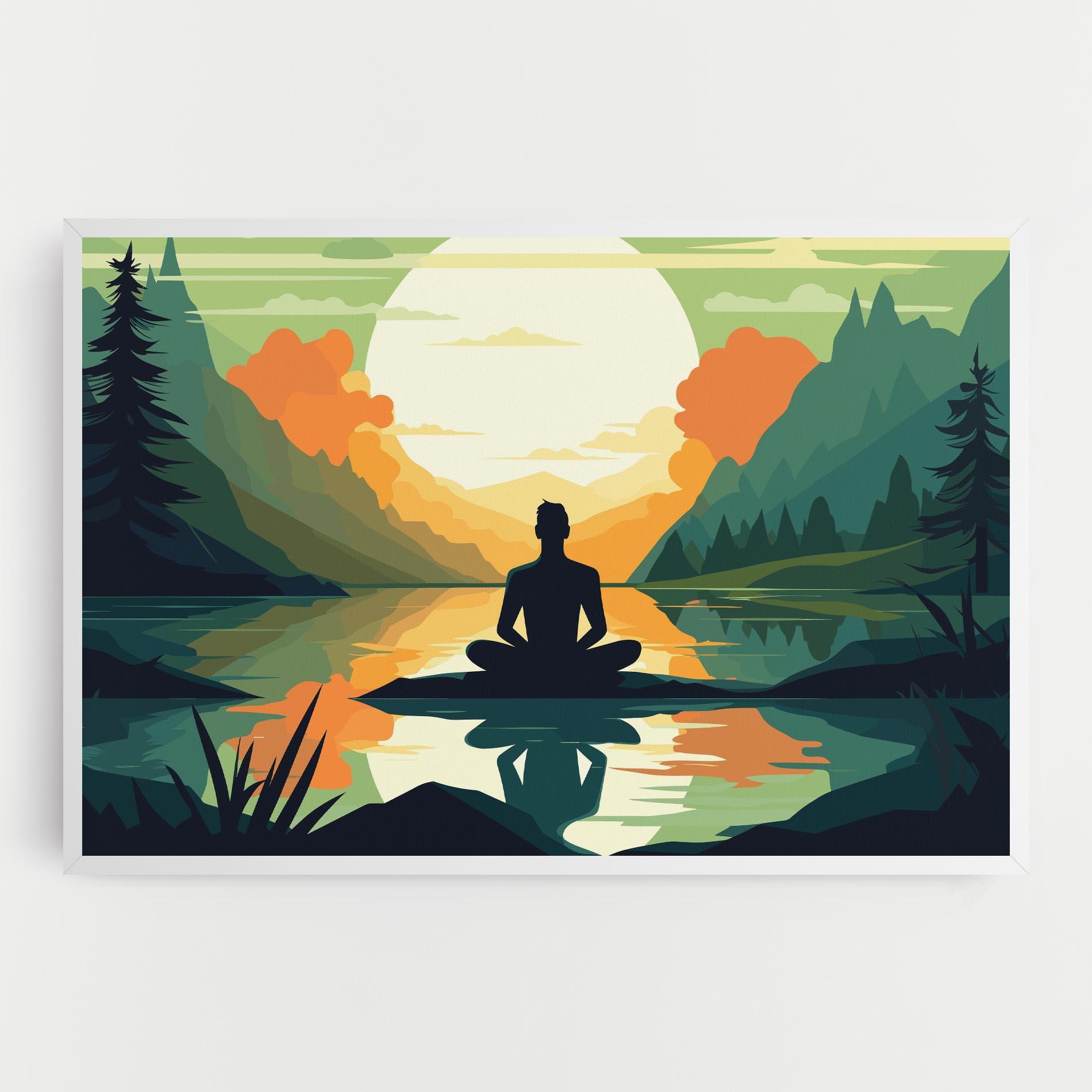Leinwandbild Forest Yoga mockup 0