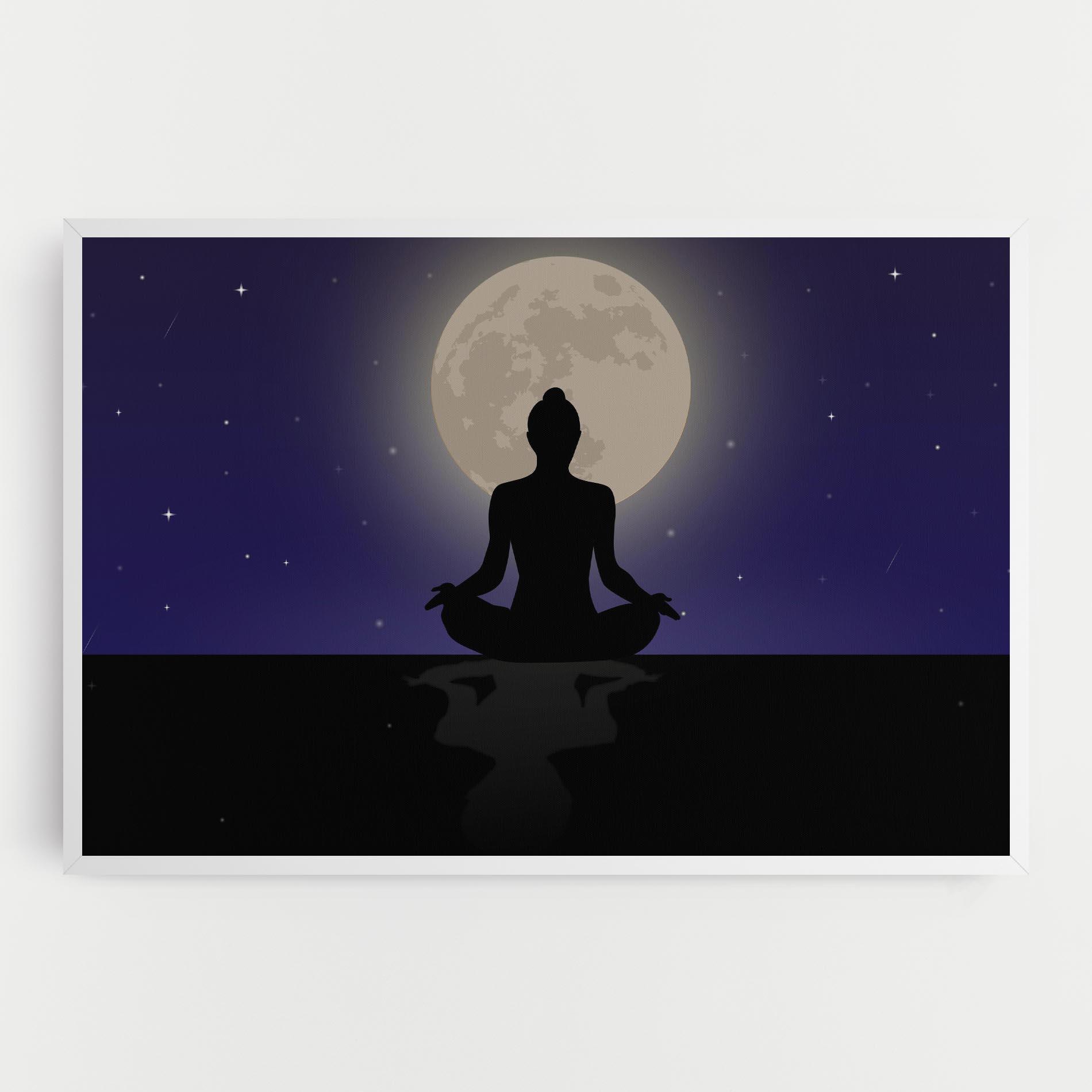 Leinwandbild Full Moon Yoga mockup 0