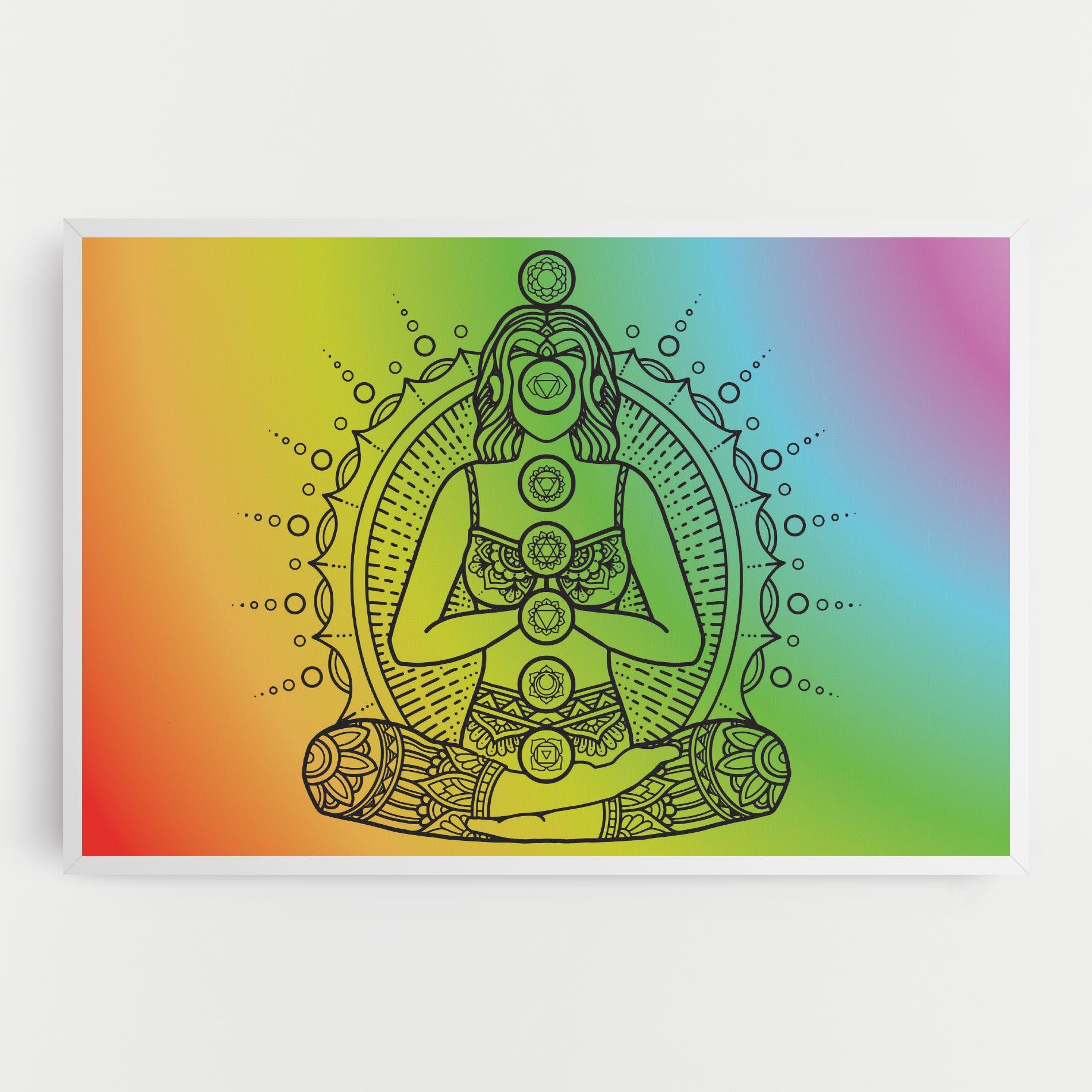 Leinwandbild Girl Meditation mockup 0