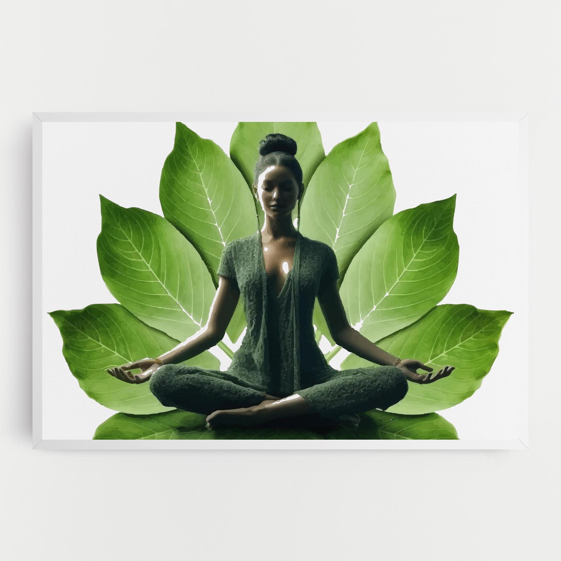 Leinwandbild Leaf Yoga mockup 0