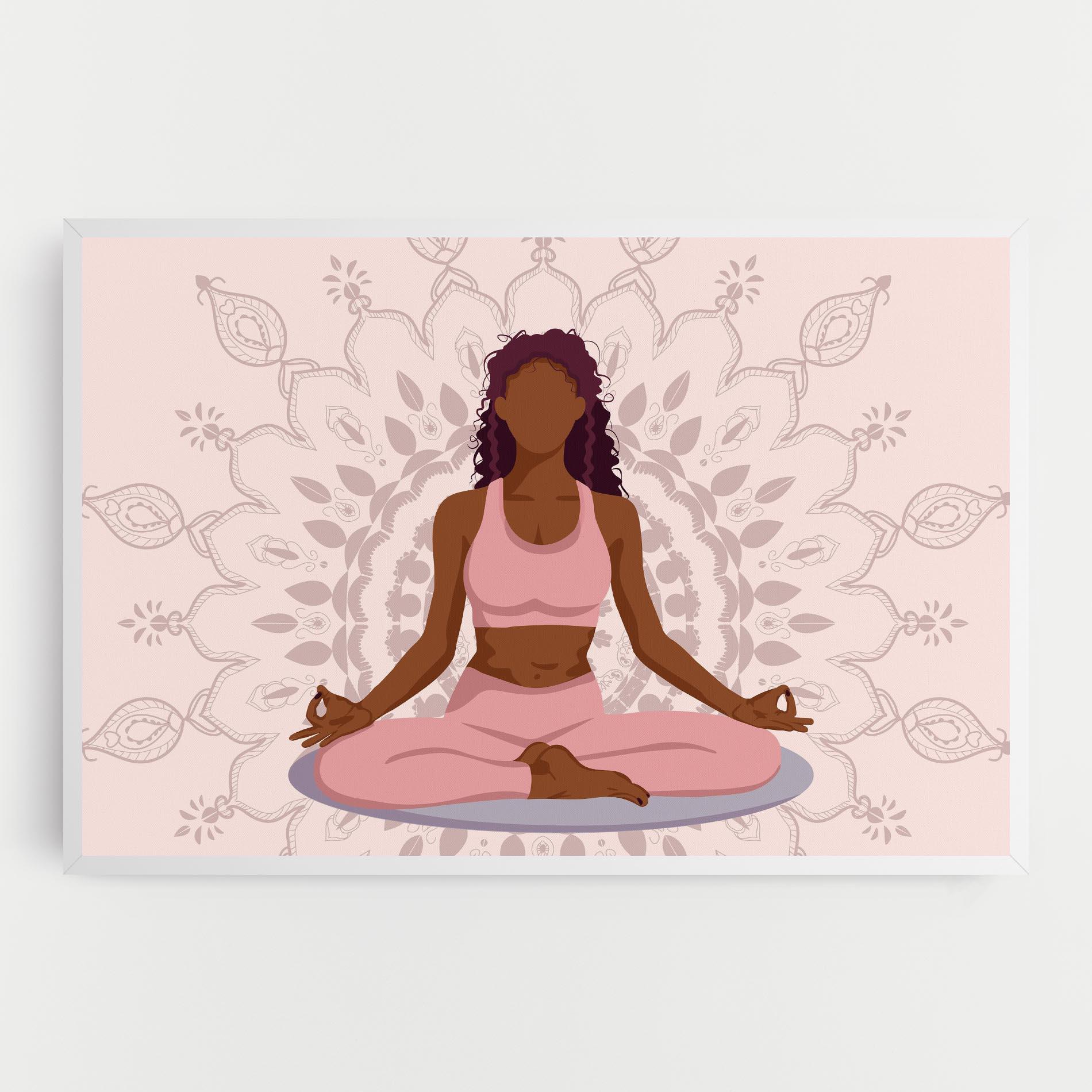 Leinwandbild Lotus Position mockup 0