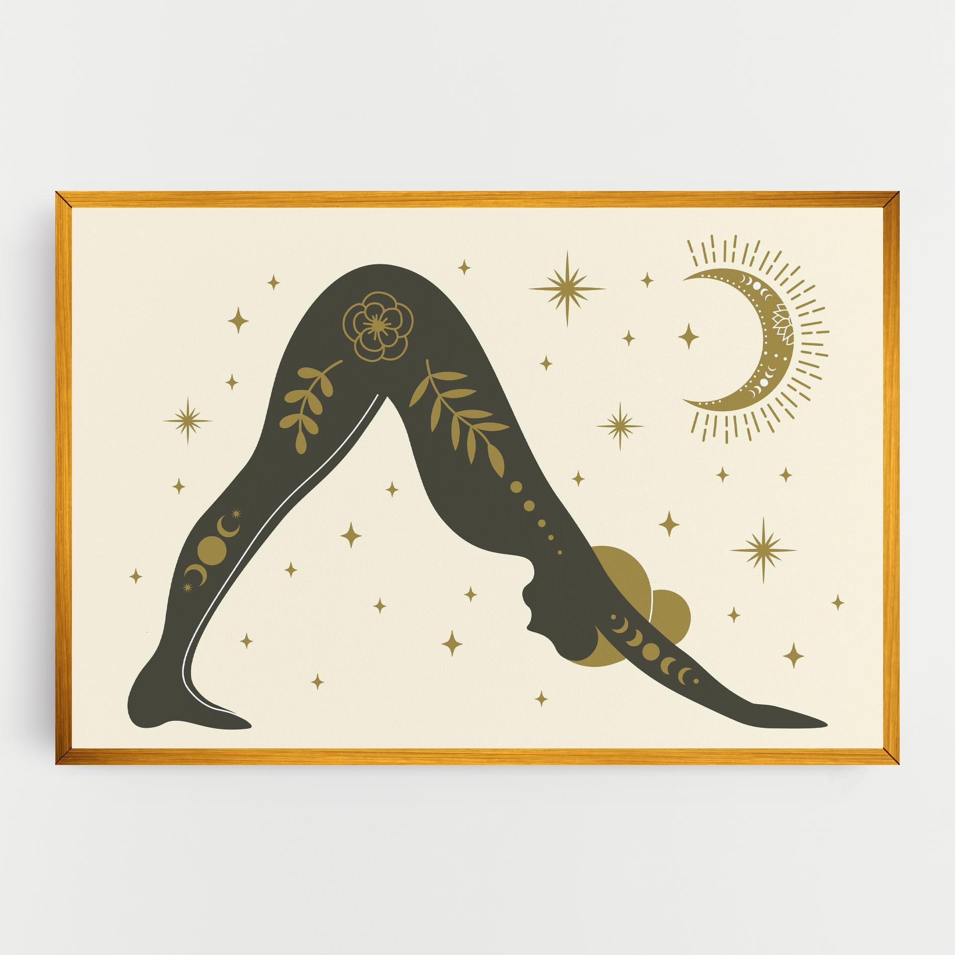 Leinwandbild Adho Mukha mockup 0