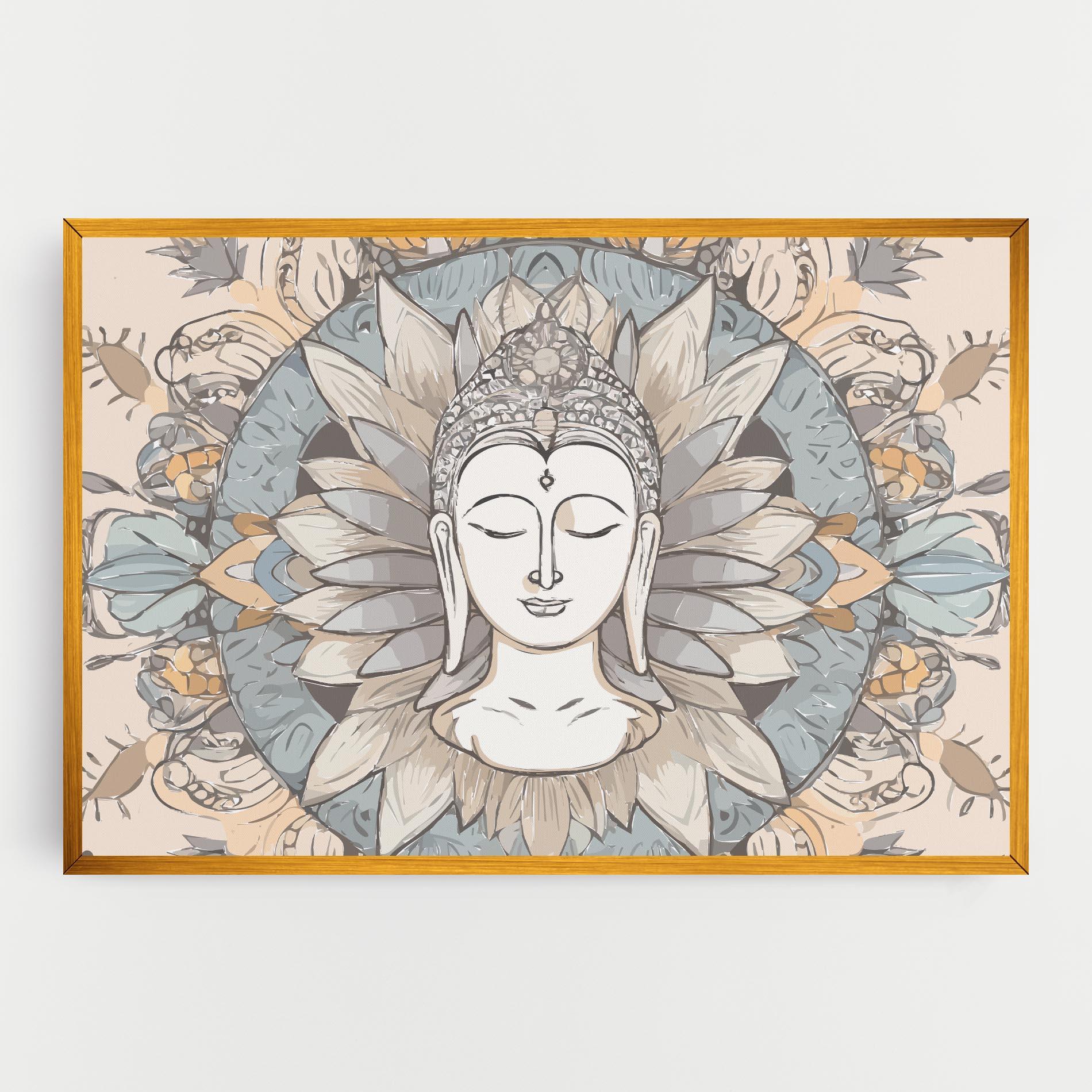 Leinwandbild Boho Element mockup 0