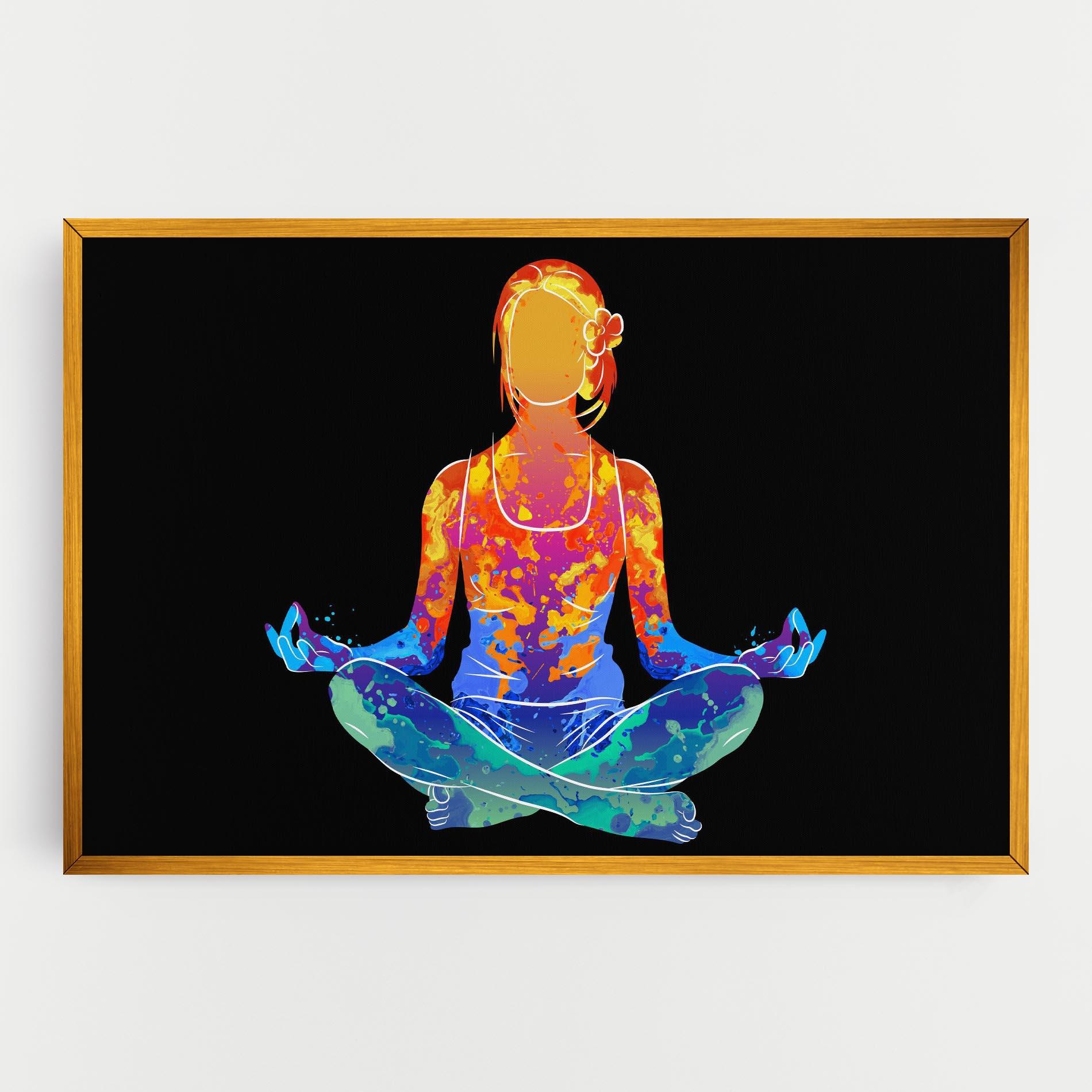 Leinwandbild Colorful Meditation mockup 0