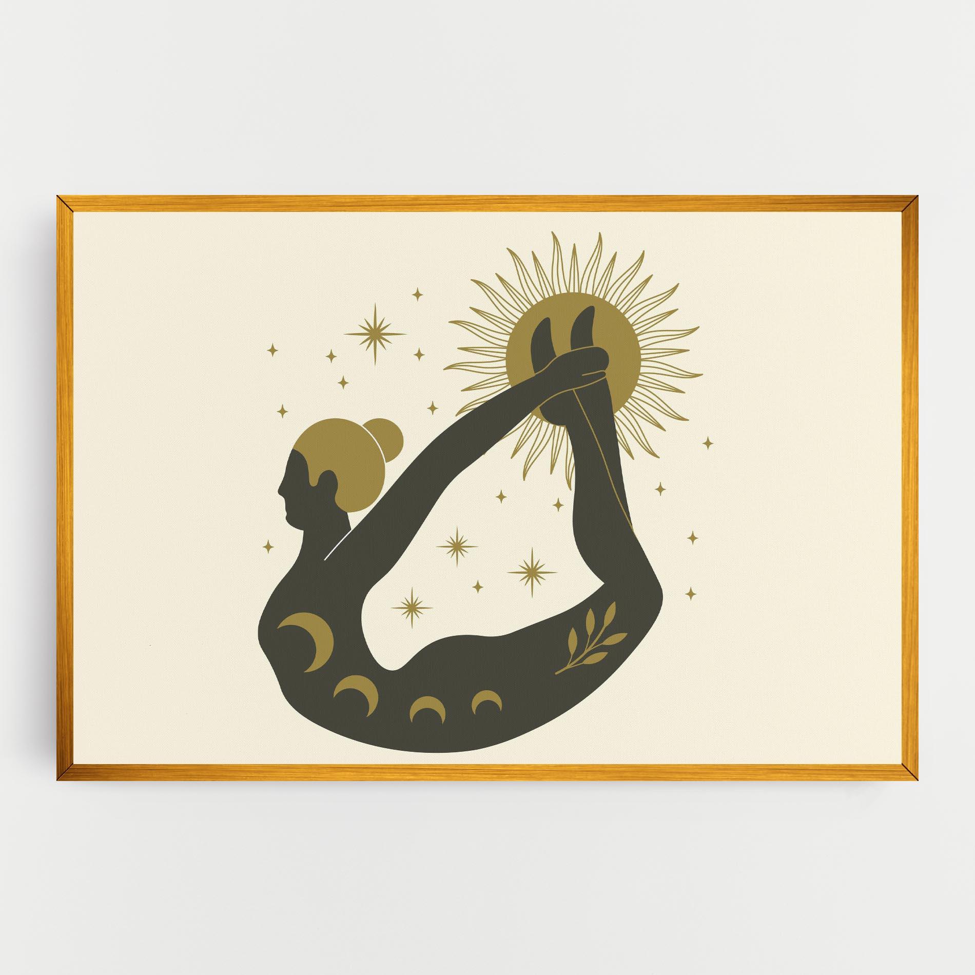 Leinwandbild Dhanurasana mockup 0