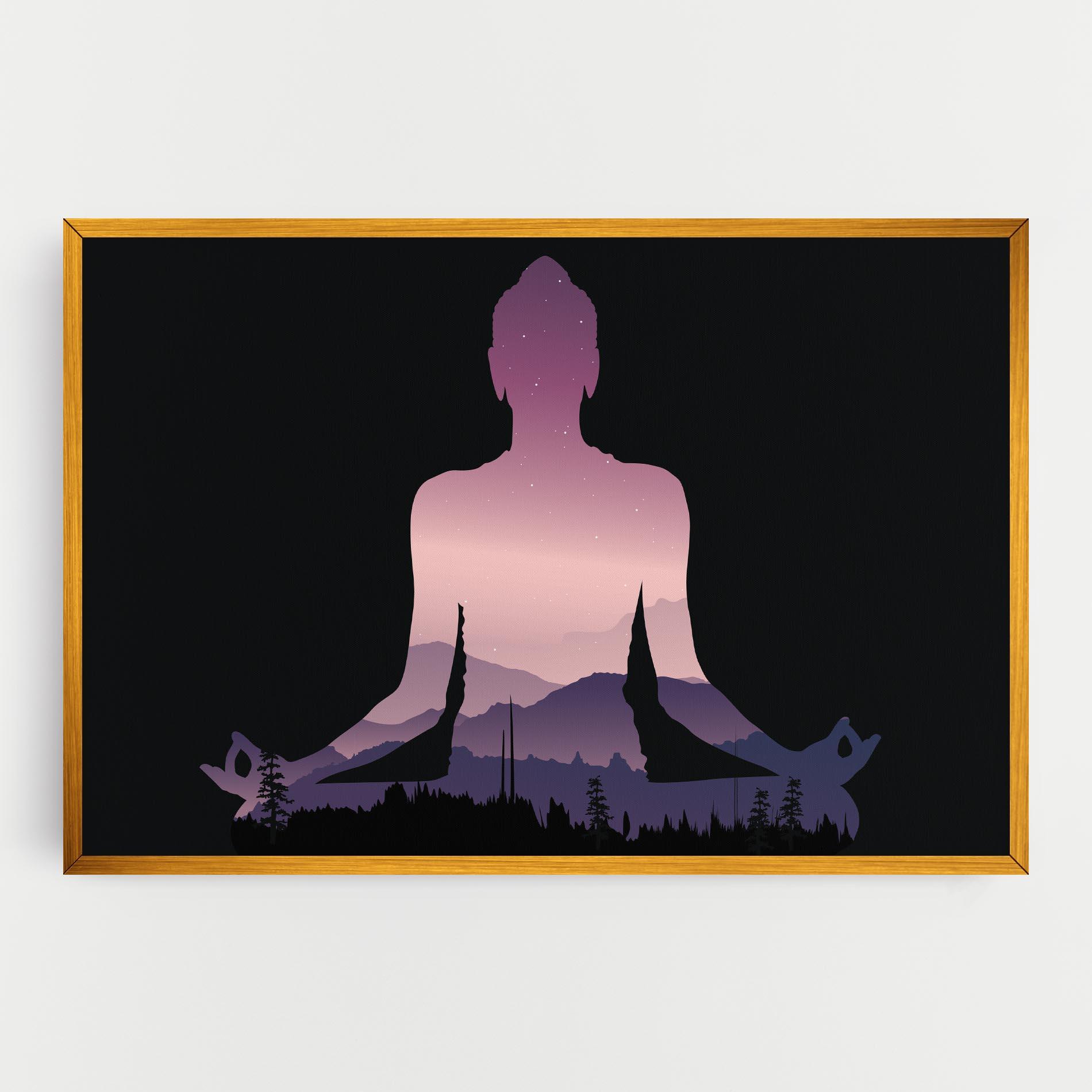 Leinwandbild Forest Star Yoga mockup 0