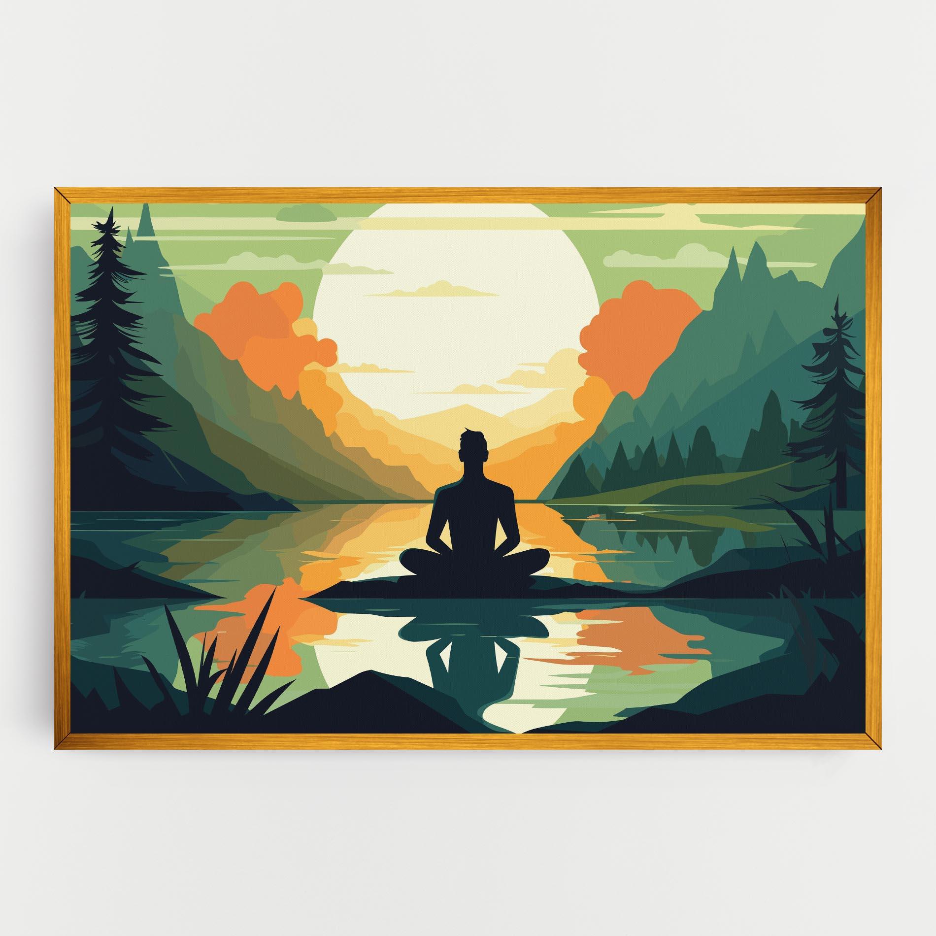 Leinwandbild Forest Yoga mockup 0