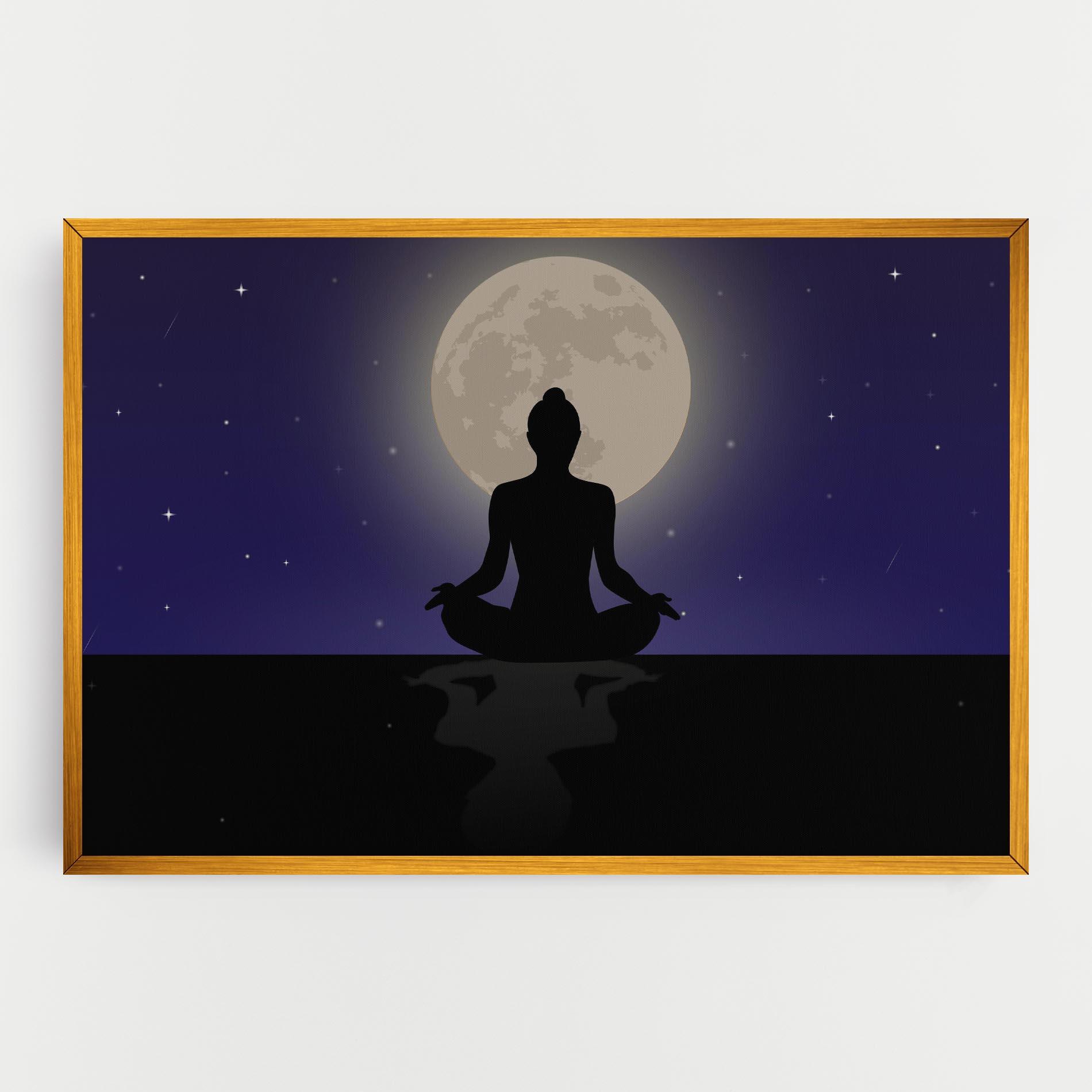 Leinwandbild Full Moon Yoga mockup 0
