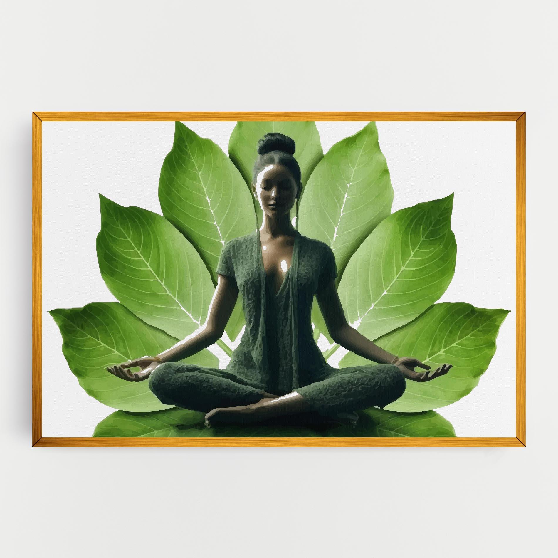 Leinwandbild Leaf Yoga mockup 0