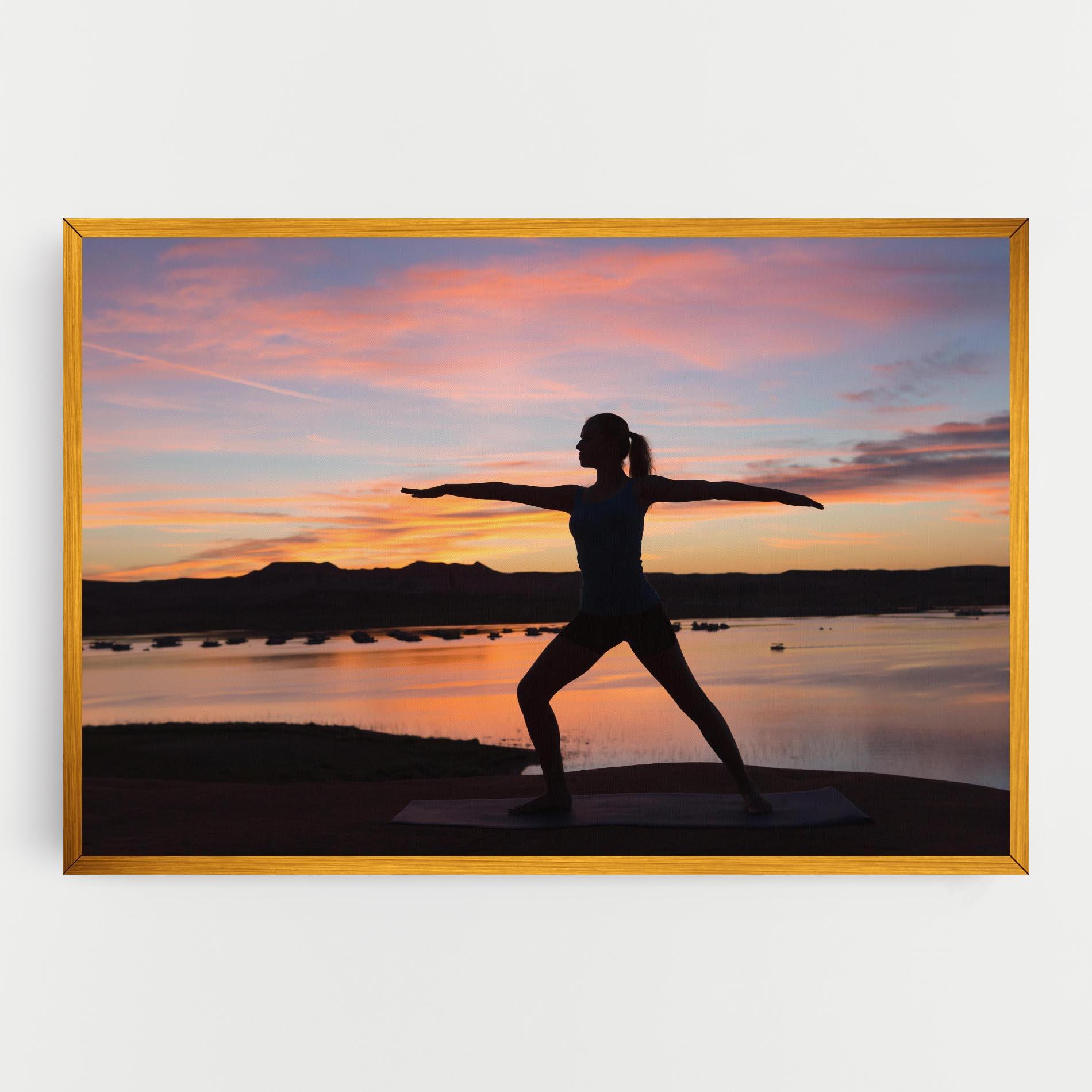 Leinwandbild Morning Yoga mockup 0