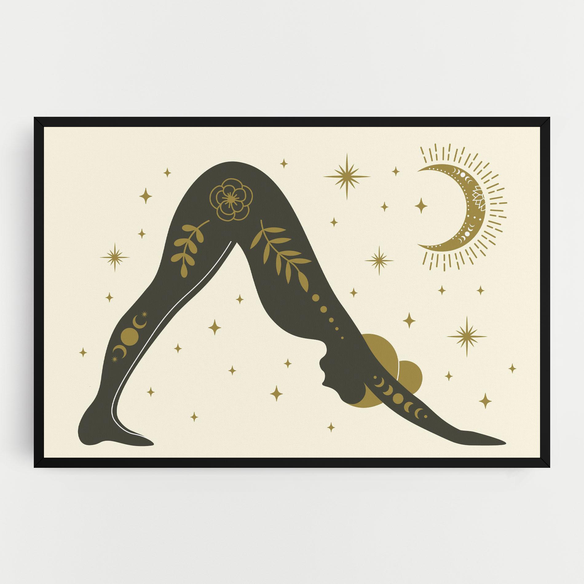 Leinwandbild Adho Mukha mockup 0