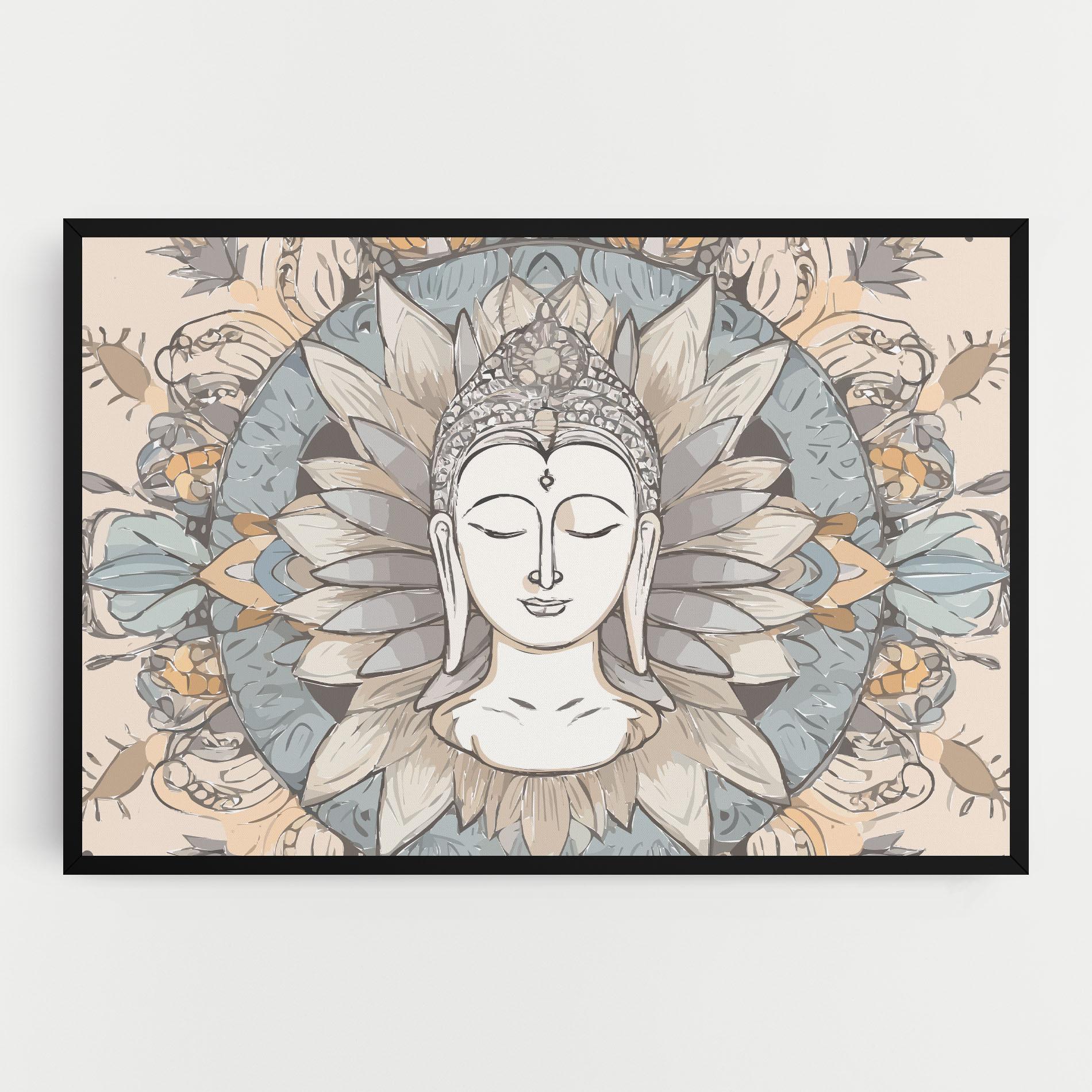 Leinwandbild Boho Element mockup 0