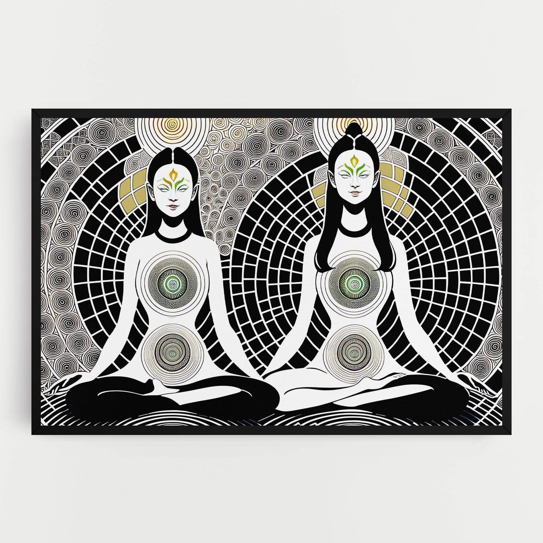 Leinwandbild Clolorful Meditation mockup 0