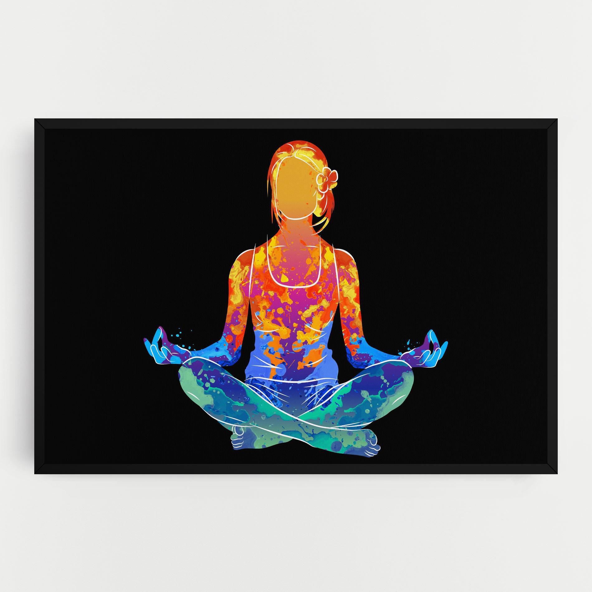 Leinwandbild Colorful Meditation mockup 0