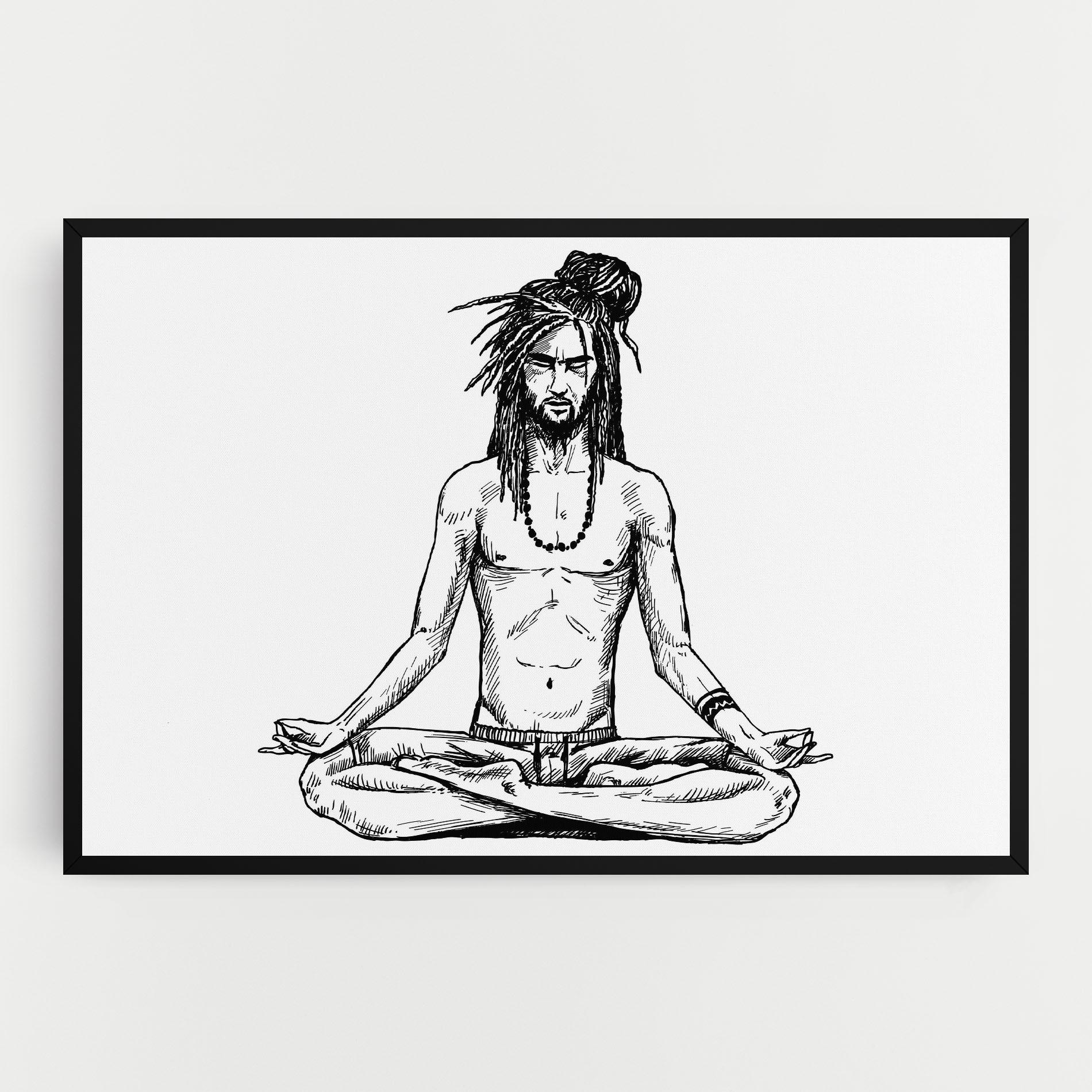 Leinwandbild Focused Meditation mockup 0