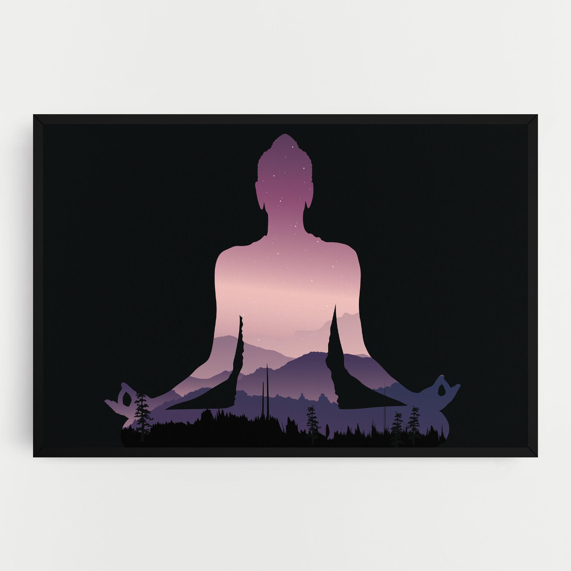 Leinwandbild Forest Star Yoga mockup 0