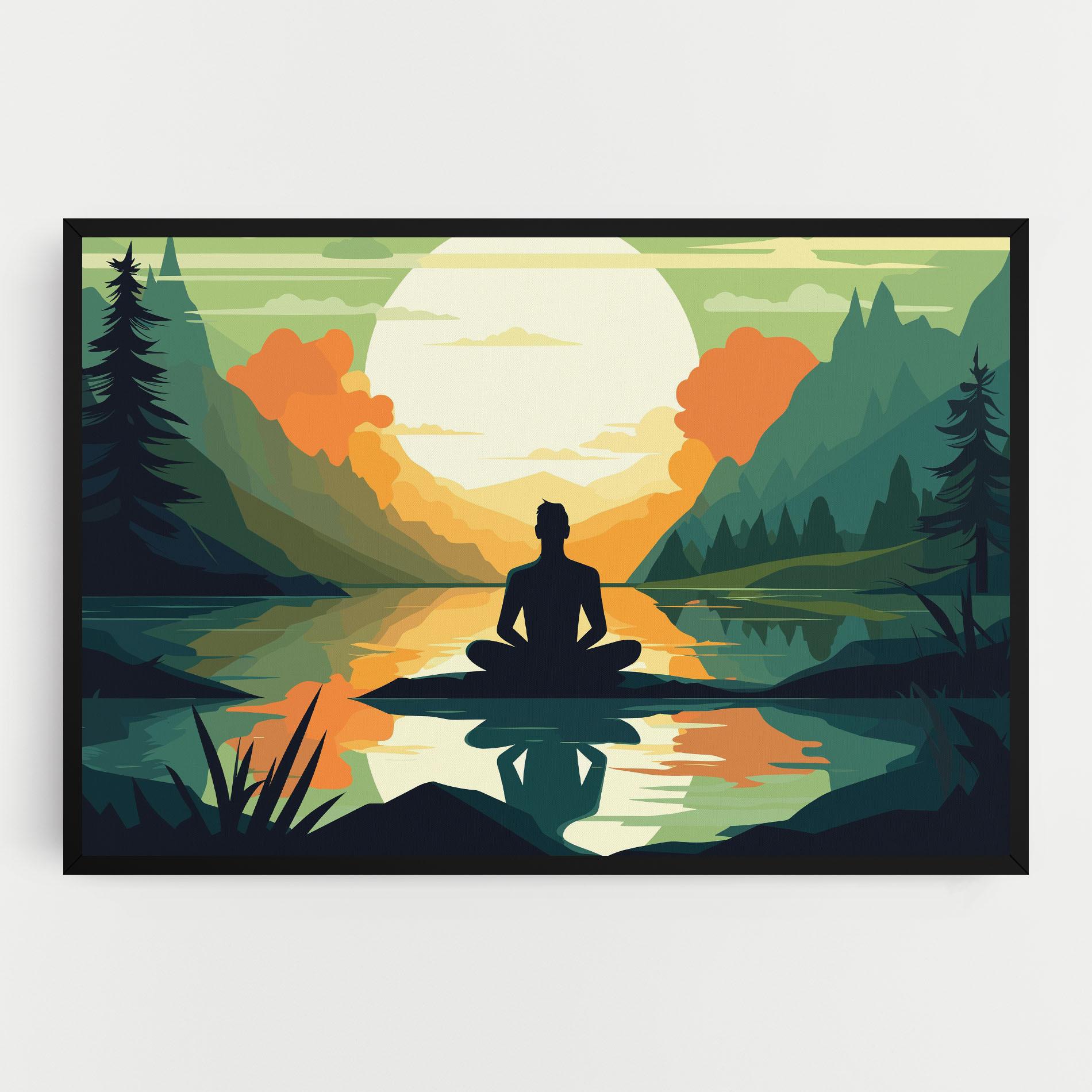 Leinwandbild Forest Yoga mockup 0