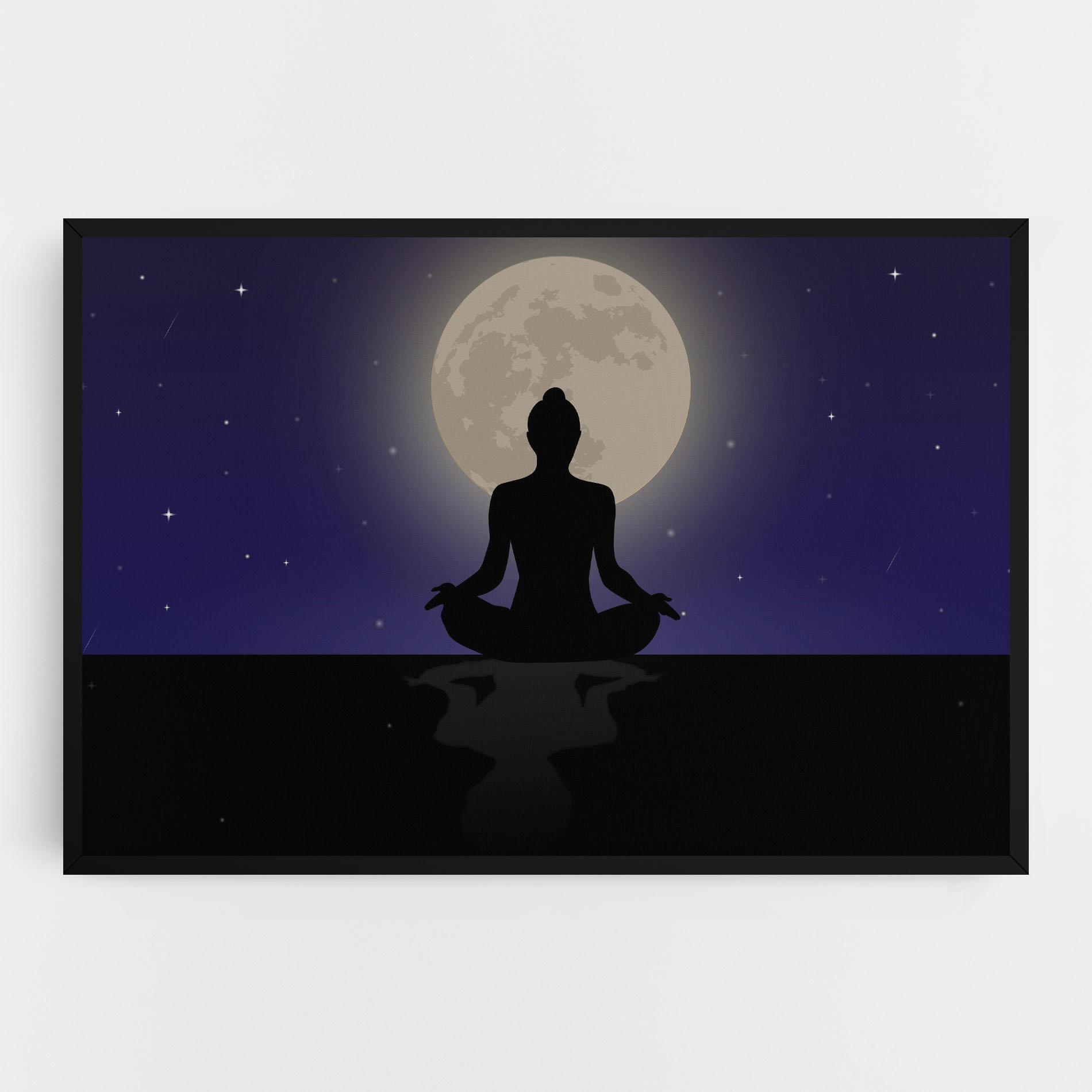 Leinwandbild Full Moon Yoga mockup 0